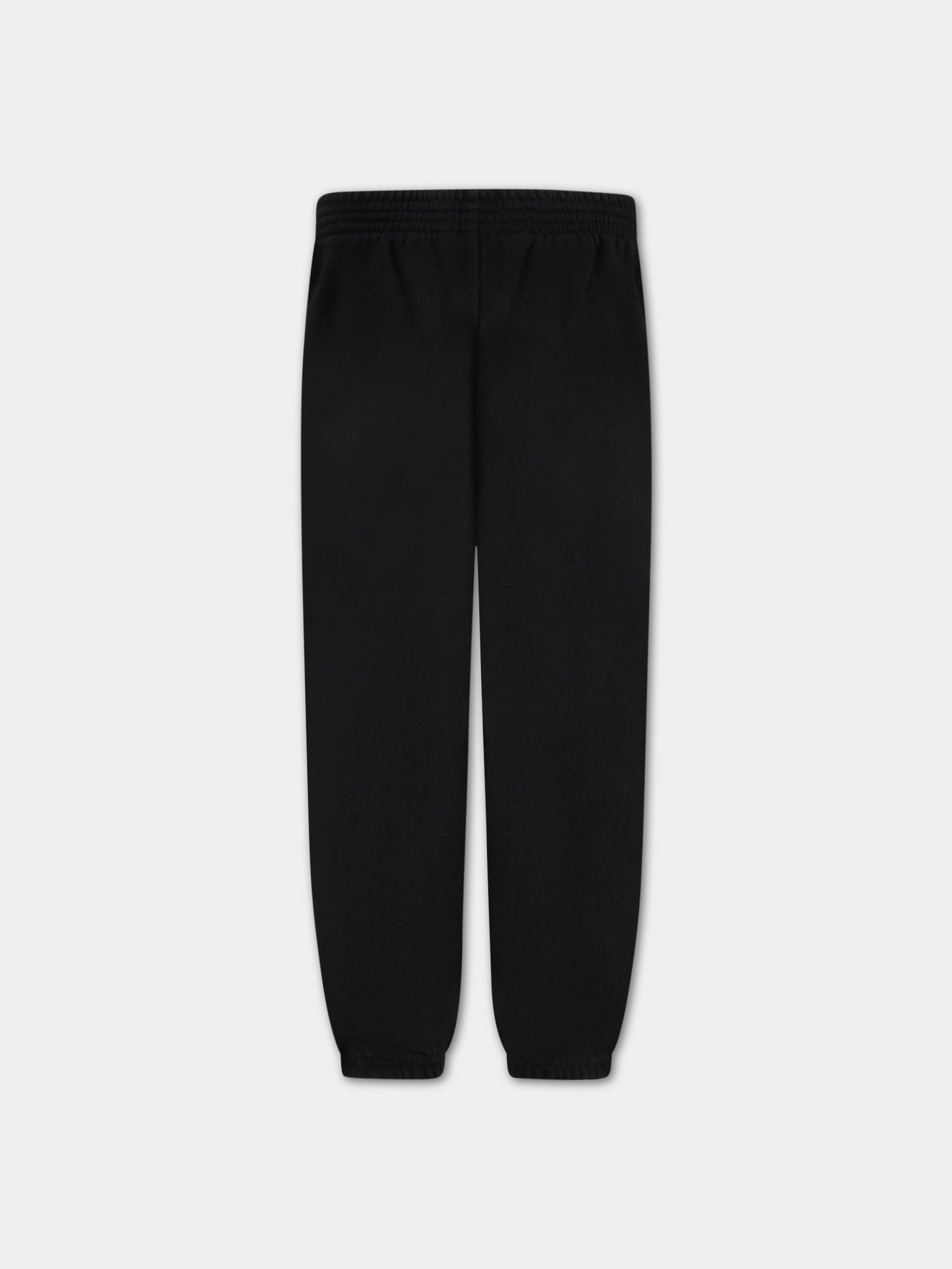Pantaloni neri da tuta per bambini con logo,Balenciaga,621788 TFV19 1070