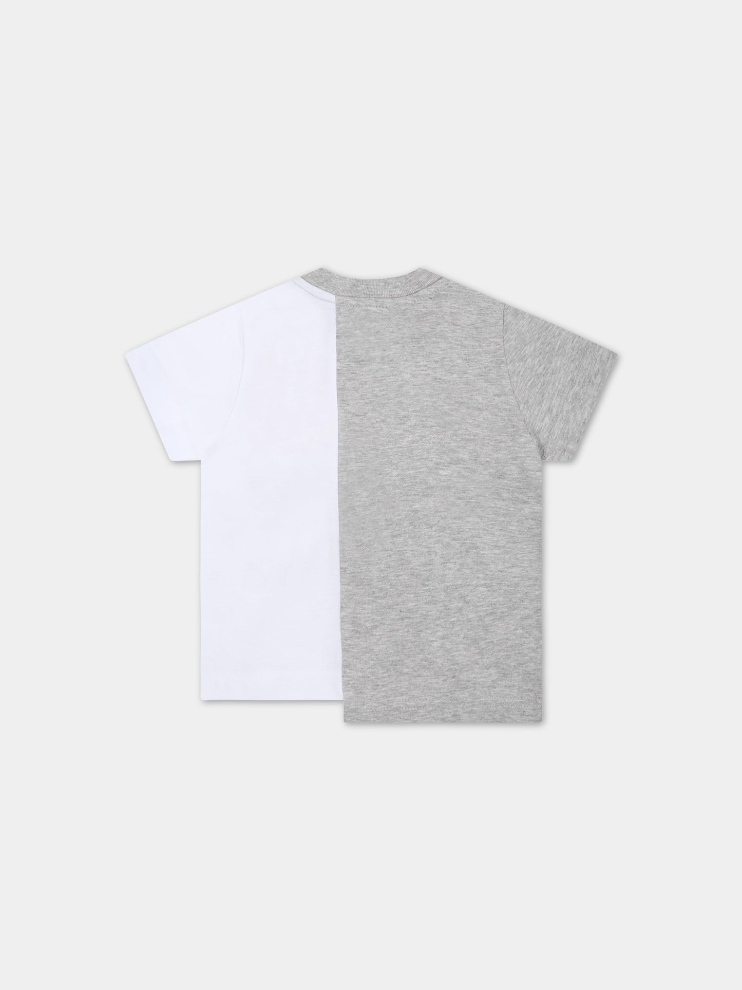 T-shirt multicolor per neonato con logo rosso,Dsquared2,DQ0116 D004ID2T615B DQ100