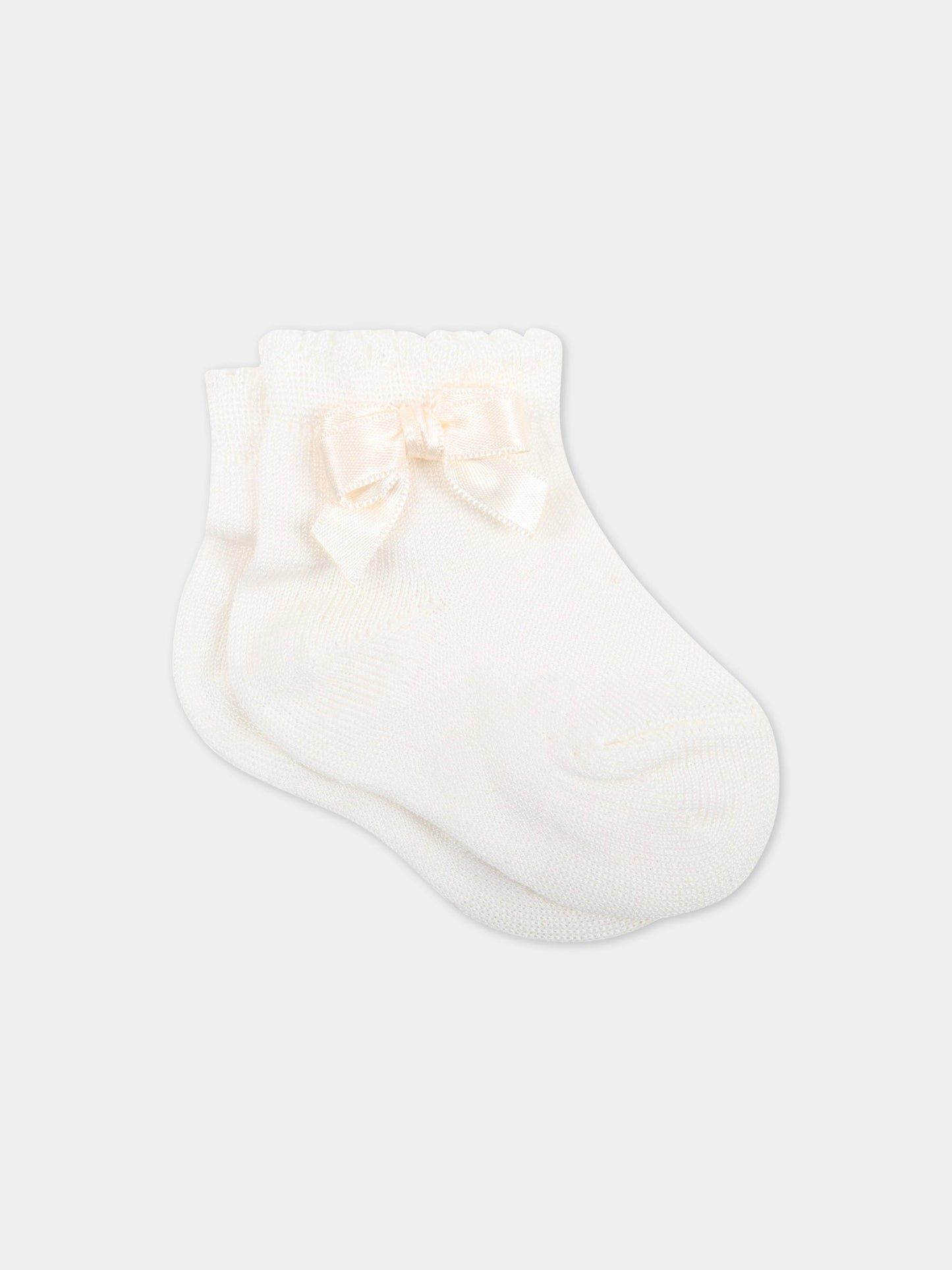 Calze avorio per bambina,Story Loris,8211 X1-T