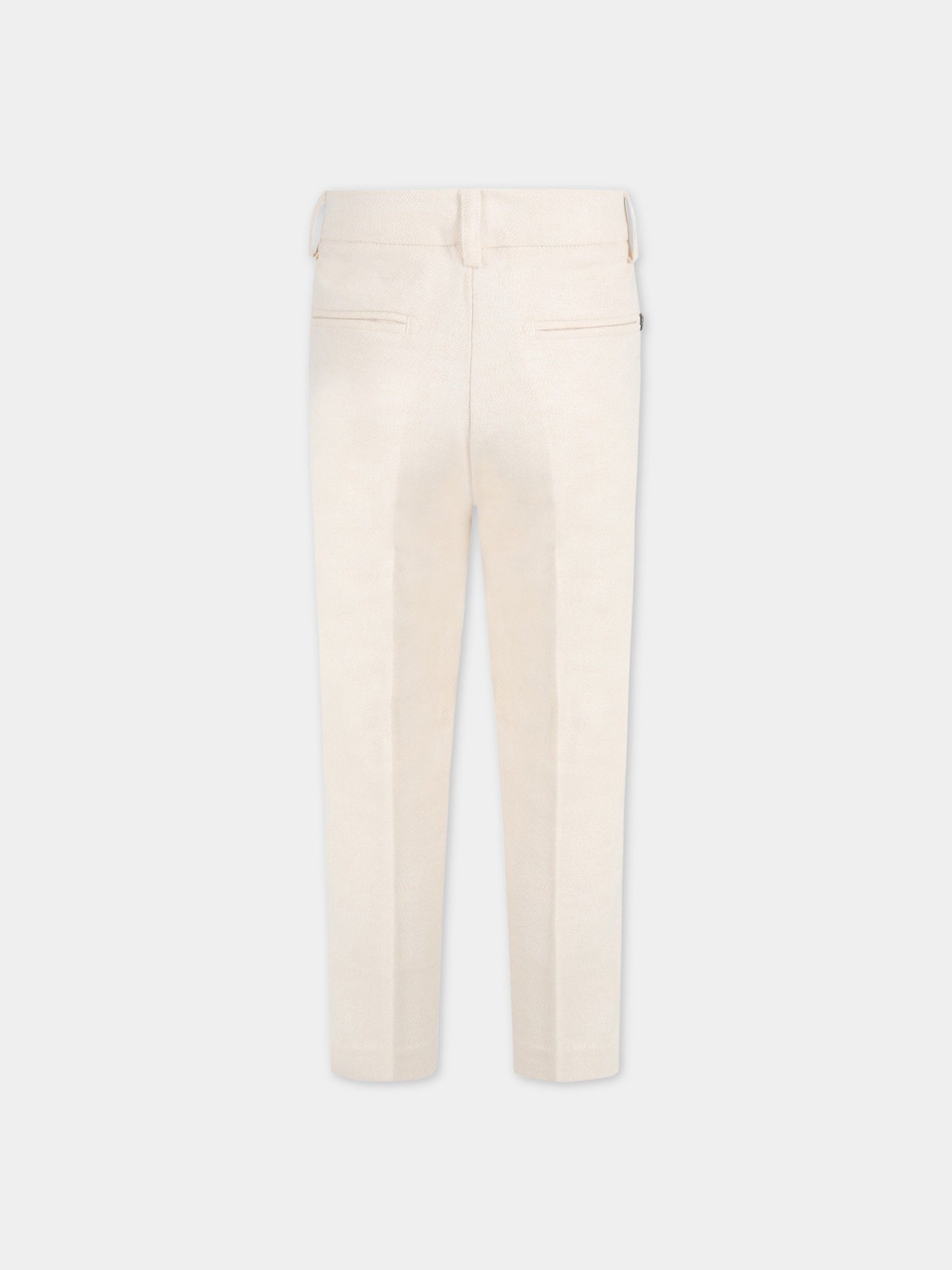 Pantalone avorio per bambino,Dondup Kids,DMPA140 CA257 YD020 0009