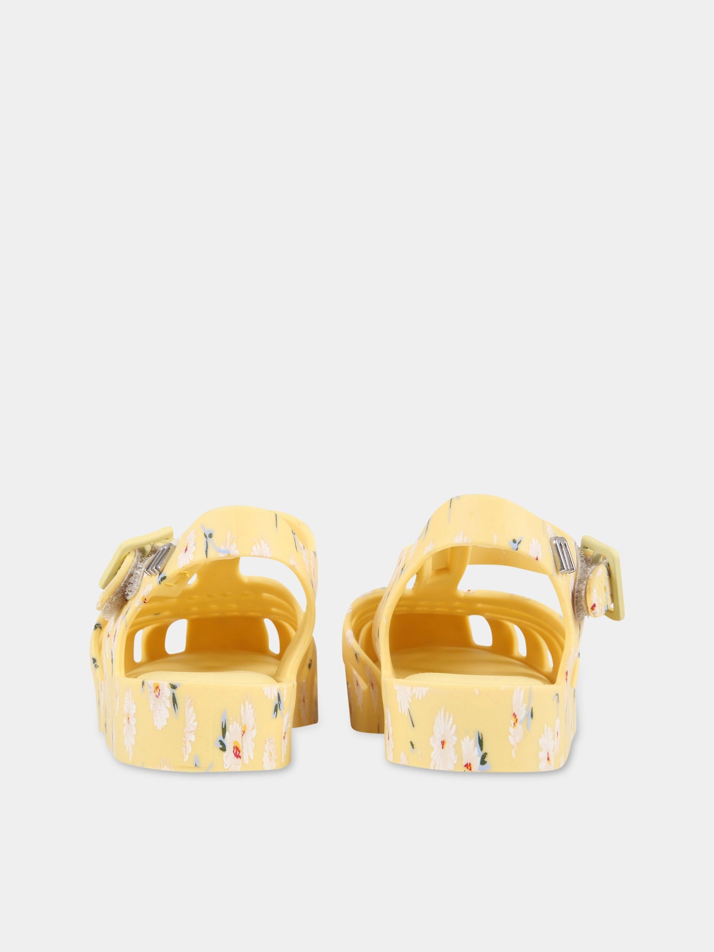 Sandali gialli per bambina con margherite,Mini Melissa,33320-53939