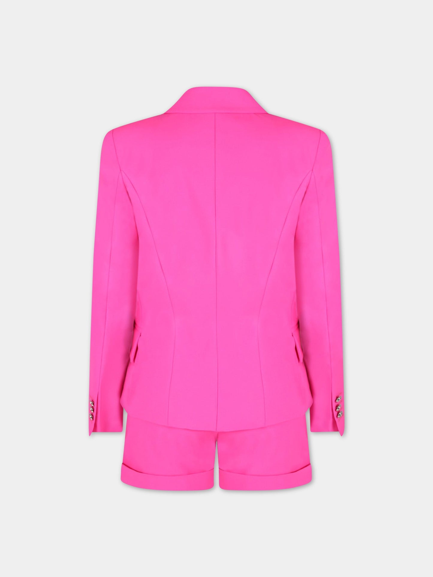 Short fucsia per bambina,Balmain Kids,6Q6089 I0023 514