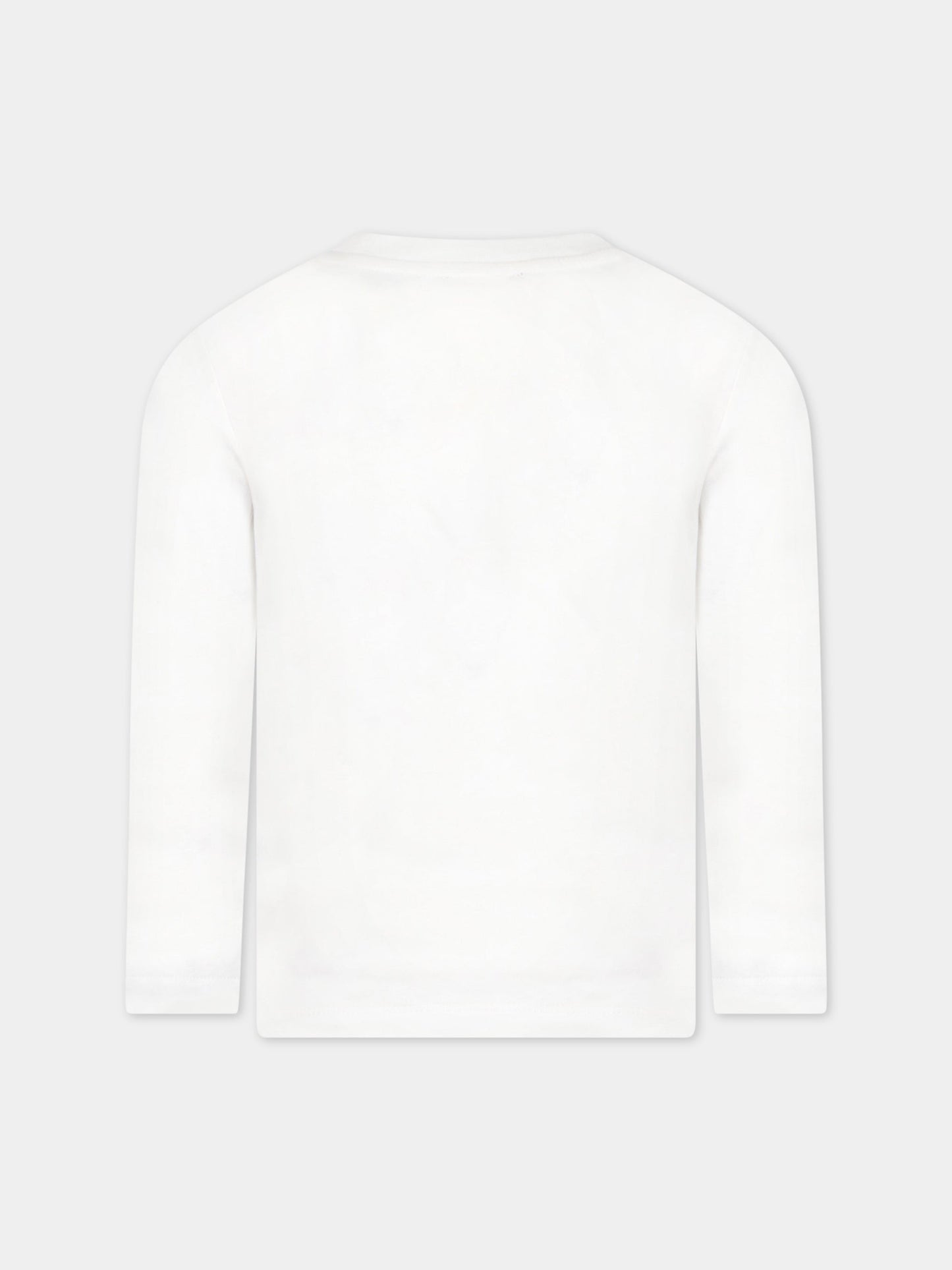 T-shirt bianca per bambino con logo,Australian,AS0375 002