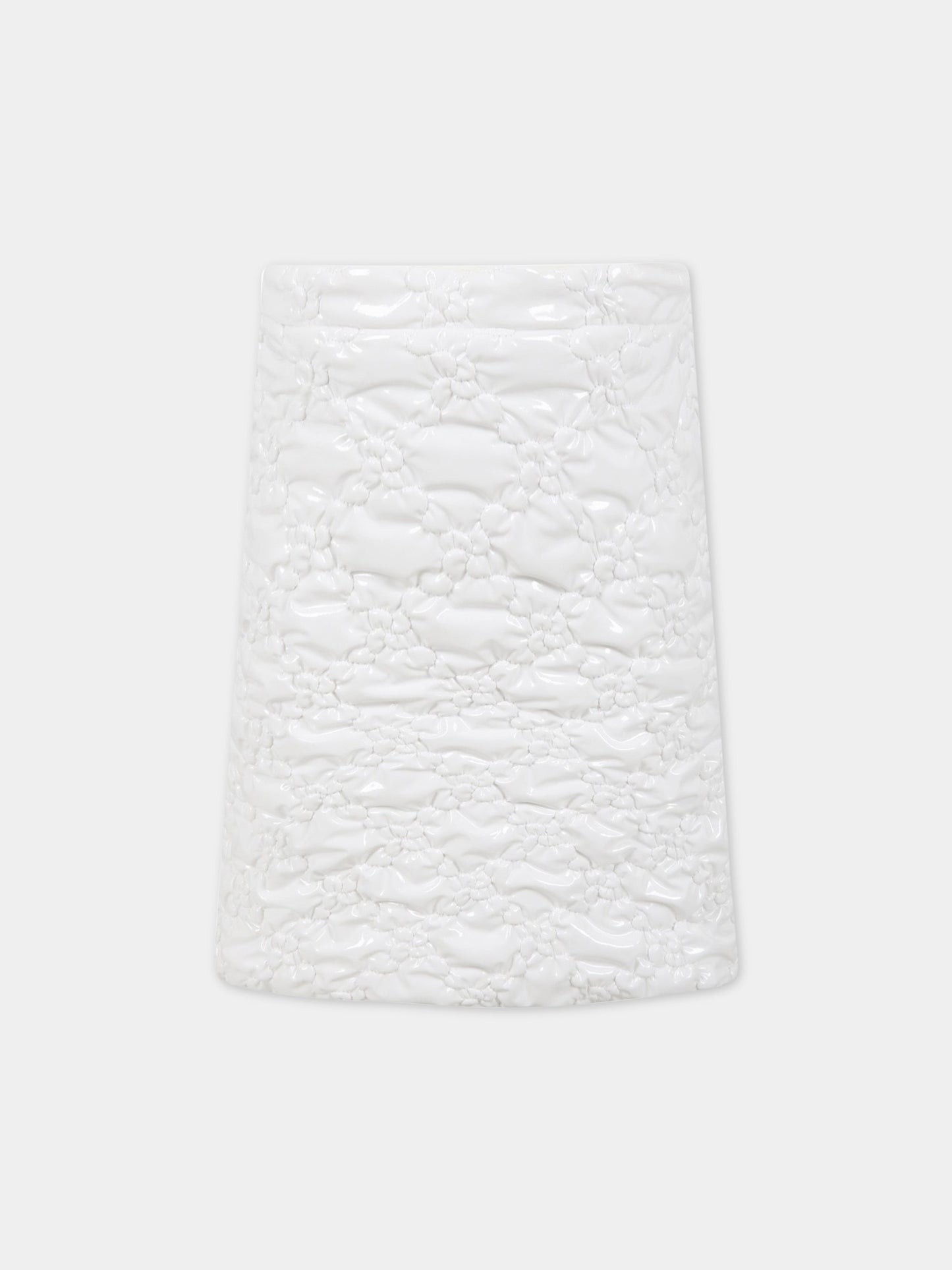 Gonna bianca per bambina con ricami,Caroline Bosmans,3004-07-10 MAT SHINY WHITE