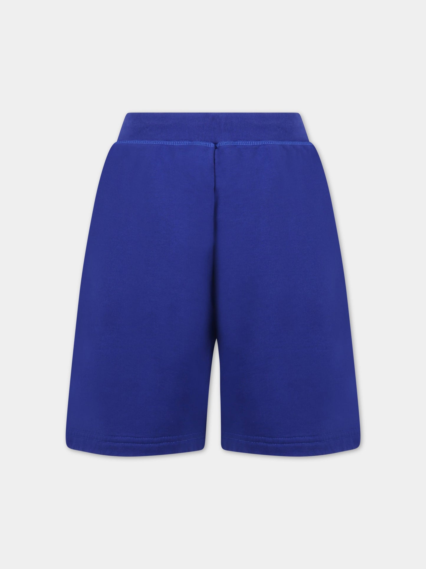 Shorts blu per bambino con logo bianco,Dsquared2,DQ1412 D002Y DQ870