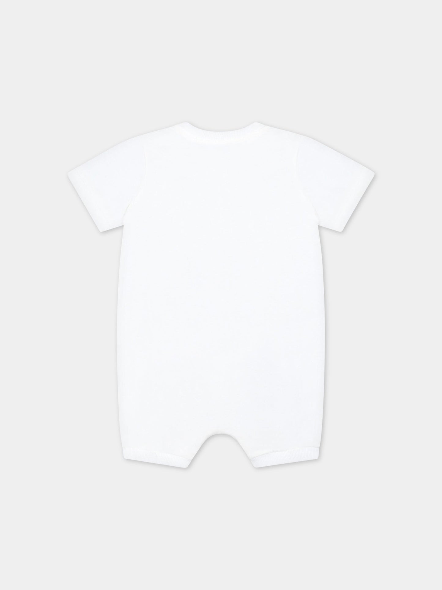 Pagliaccetto bianco per neonati con Teddy Bear,Moschino Kids,MUT03A LAA03 10063