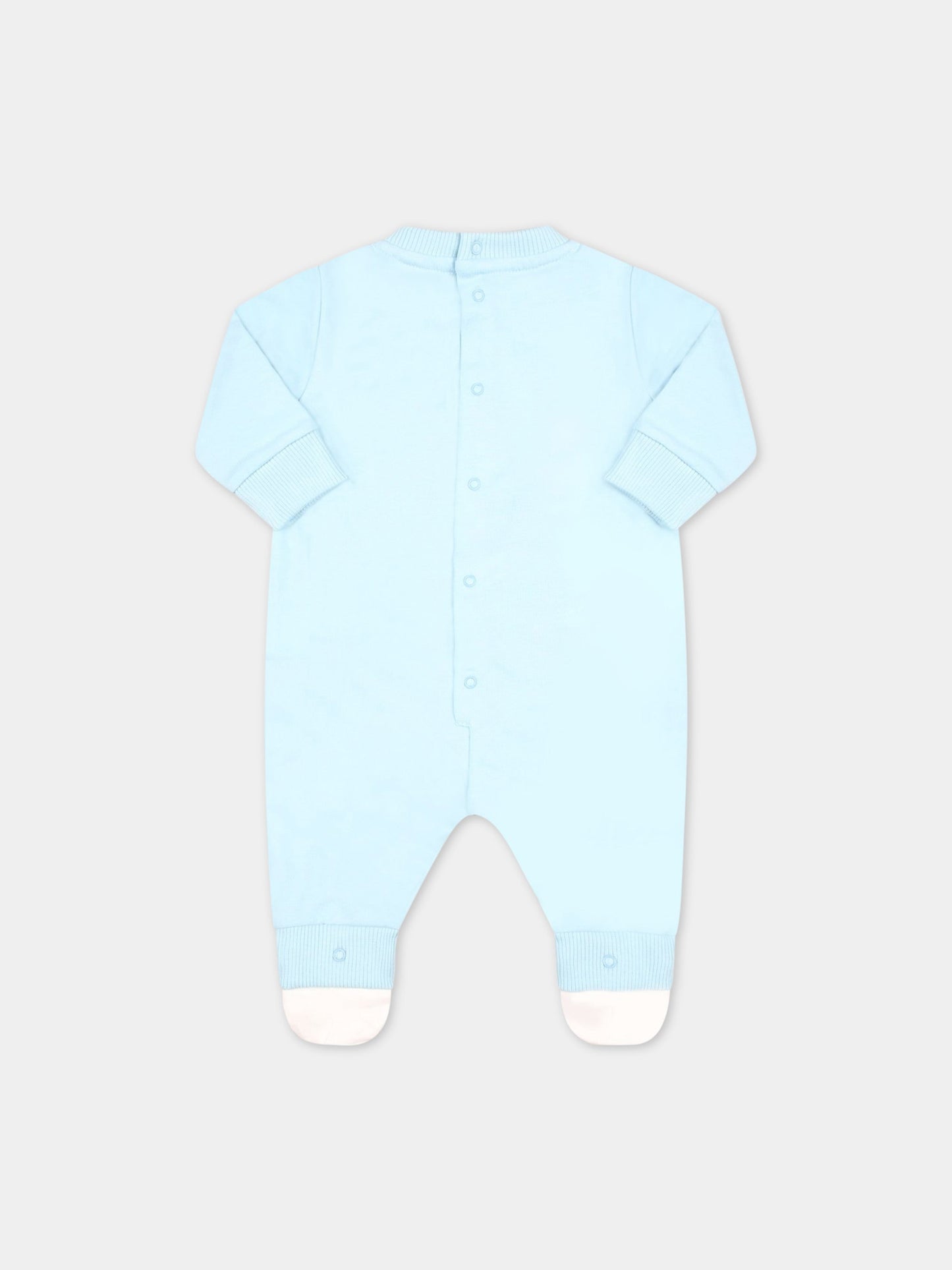 Tutina celeste per neonato con Teddy Bear,Moschino Kids,MNY03X LCA19 40304