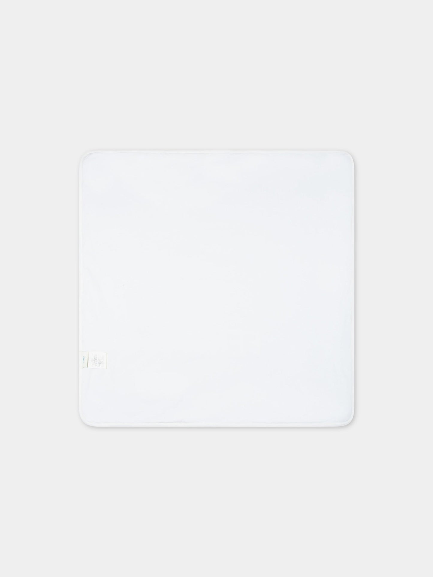 Coperta celeste per neonato con logo bianco,Fendi Kids,BUJ228 ST8 F19J4