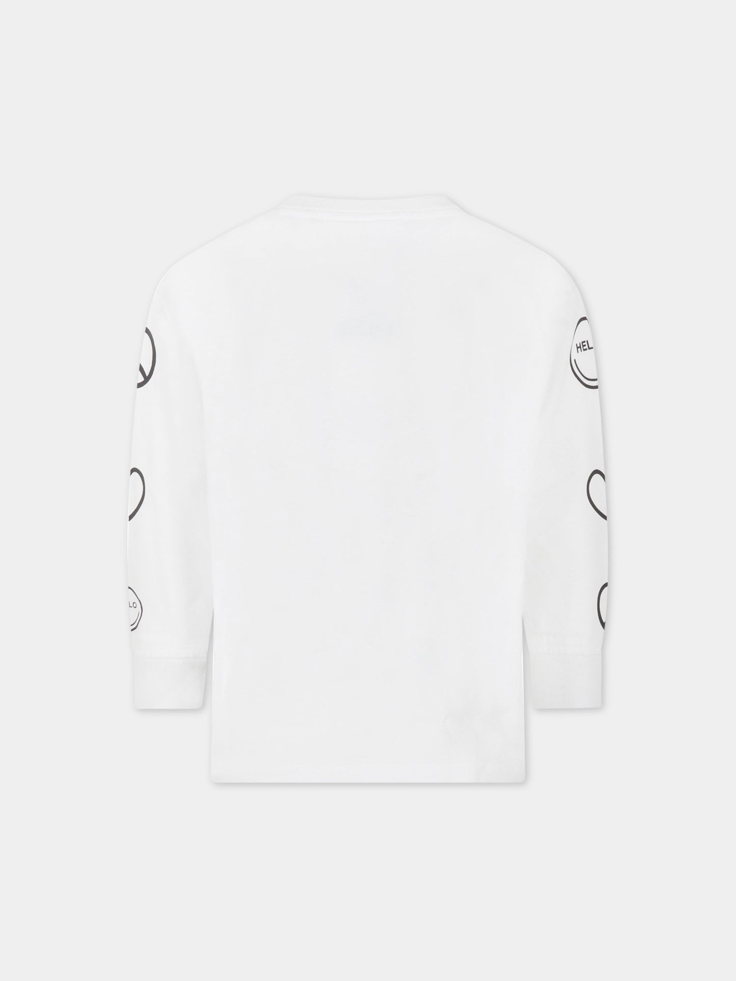 T-shirt bianca per bambini con disegni,Molo,1S23A402 3250