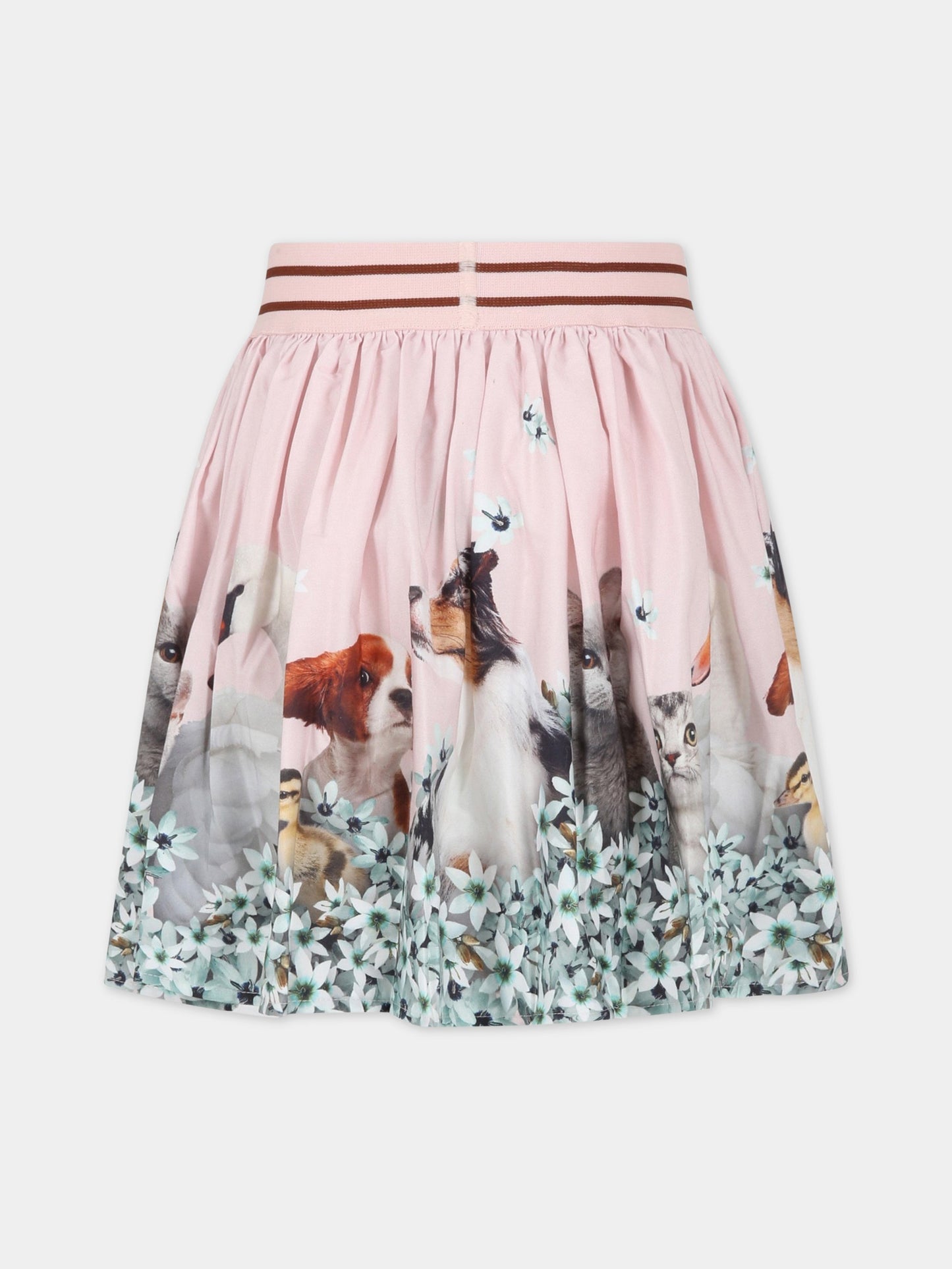 Gonna rosa per bambina con logo,Molo,2S23D125 3267