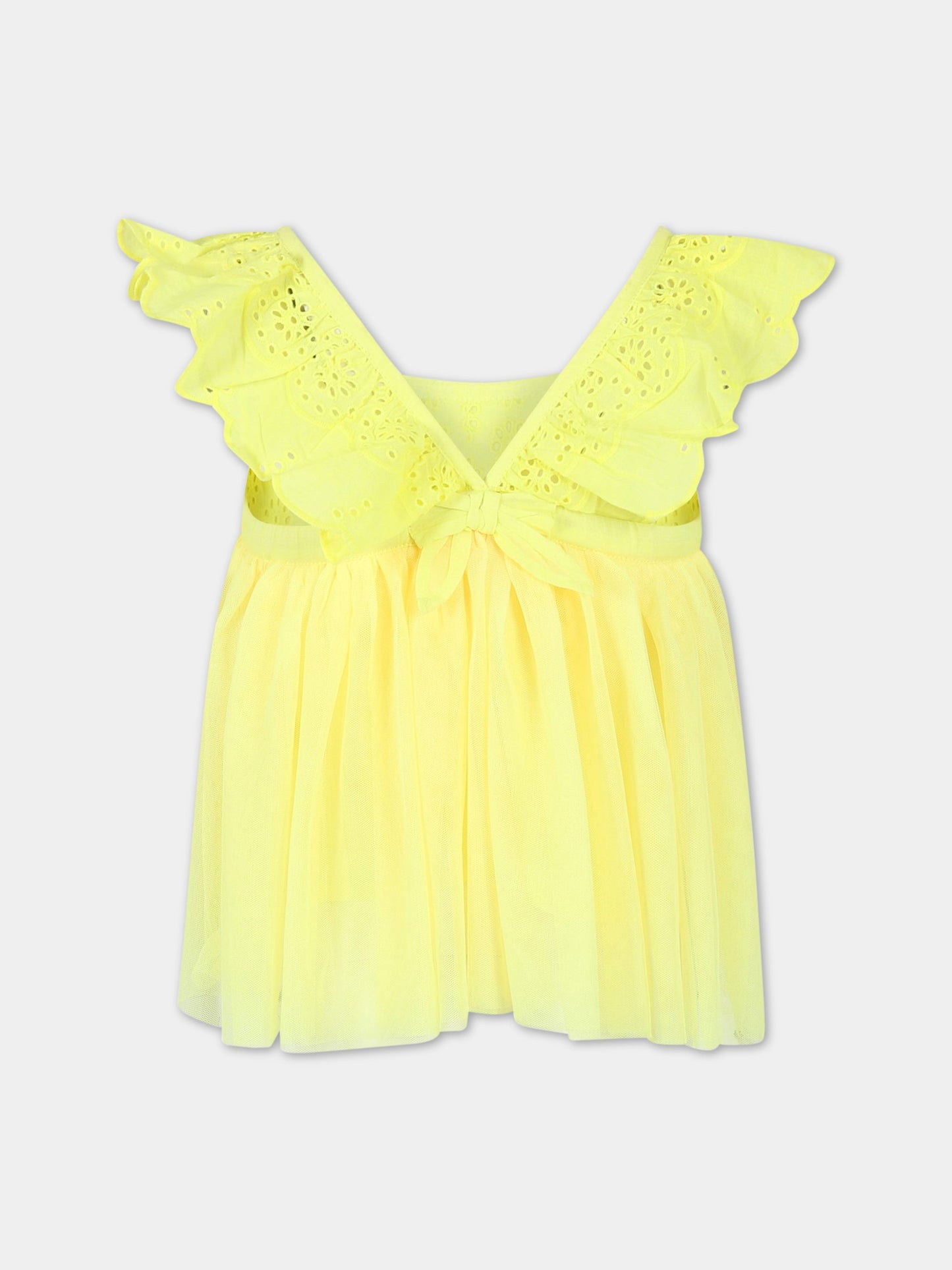 T-shirt gialla per bambina,Billieblush,U15B40 549