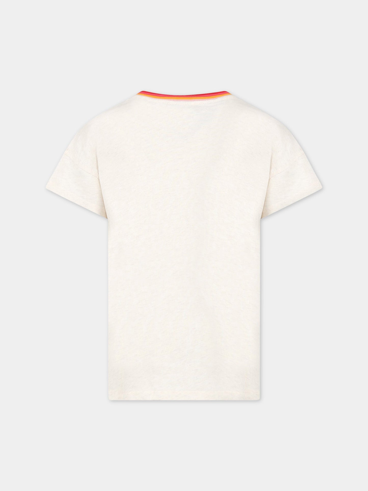 Vestito beige per bambina con logo,Kenzo Kids,K12307 C17