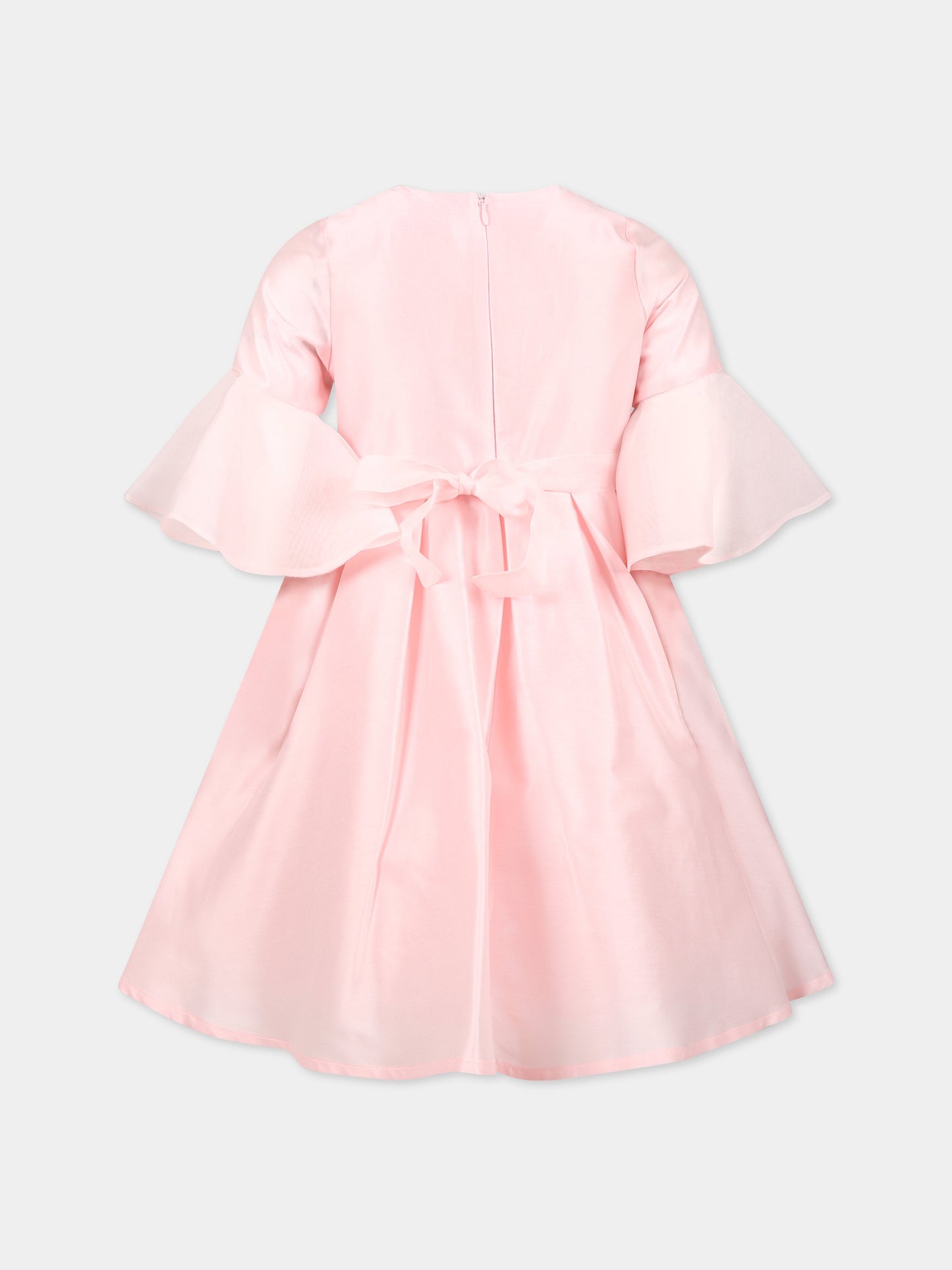 Vestito rosa per bambina con logo,Elie Saab,LS1A23 O0039 505