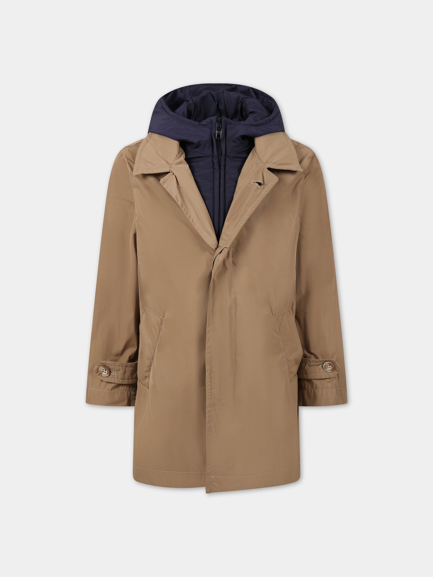 Cappotto beige per bambino,Fay Kids,FS2P30 N0037 311BL