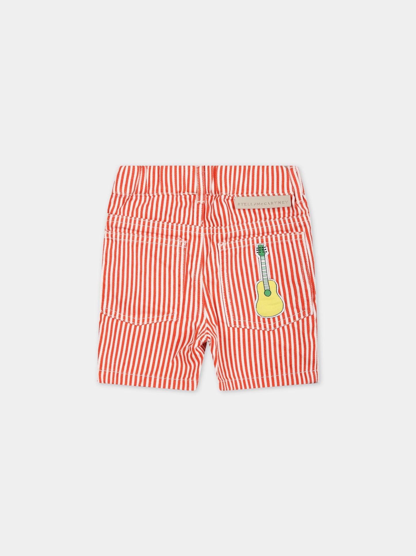 Shorts multicolor per neonato con patch,Stella Mccartney Kids,TS6529 Z0984 999