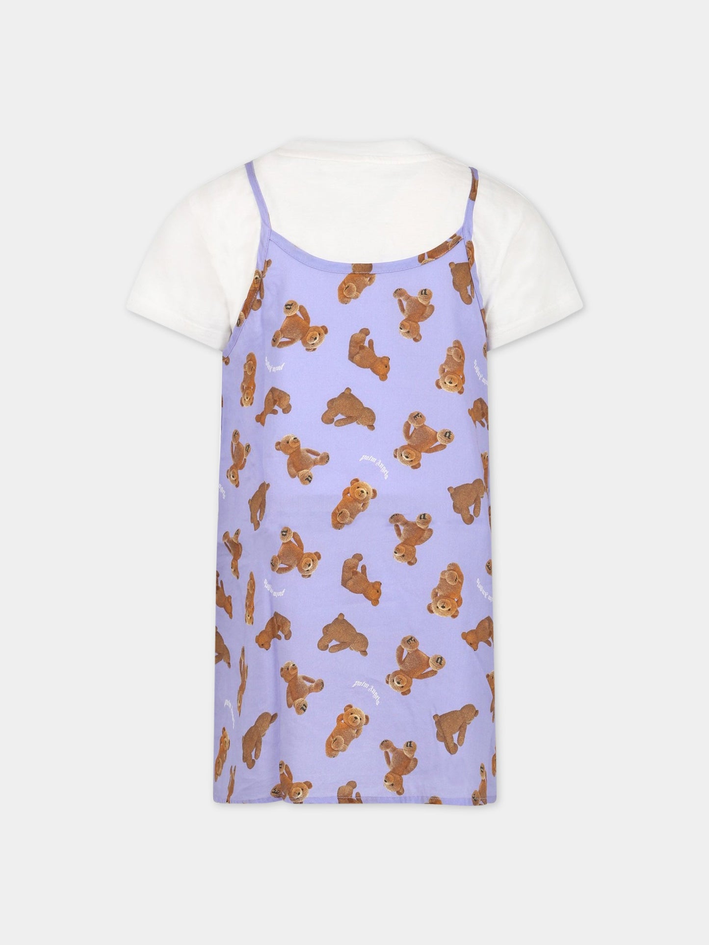 Completo multicolor per bambina con logo e stampa,Palm Angels,PGDB020S23FAB0010136