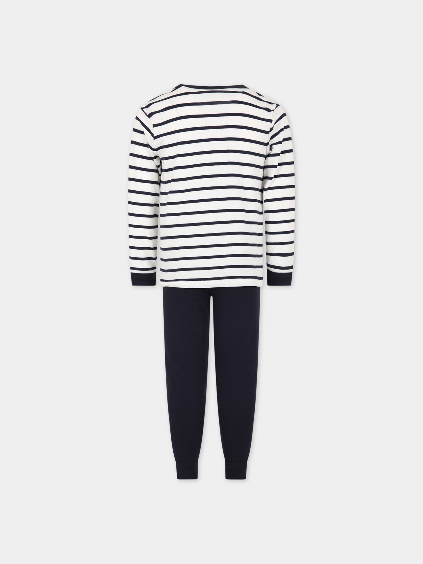 Pigiama multicolor per bambino con stampa logo,Petit Bateau,A01DE MARSHMALLOW/SMOKING