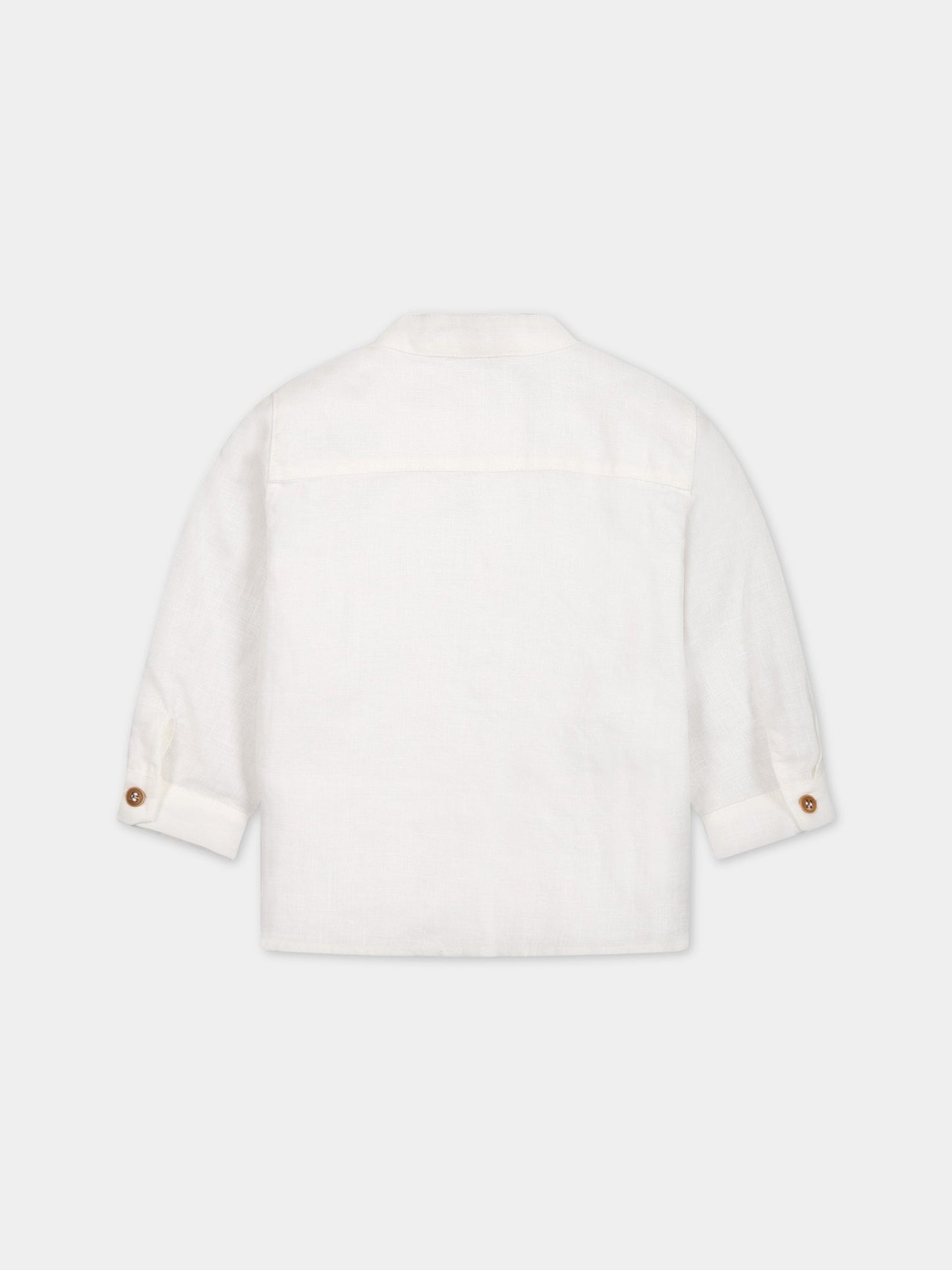 Camicia bianca per neonato,Zhoe & Tobiah,LIN3 1