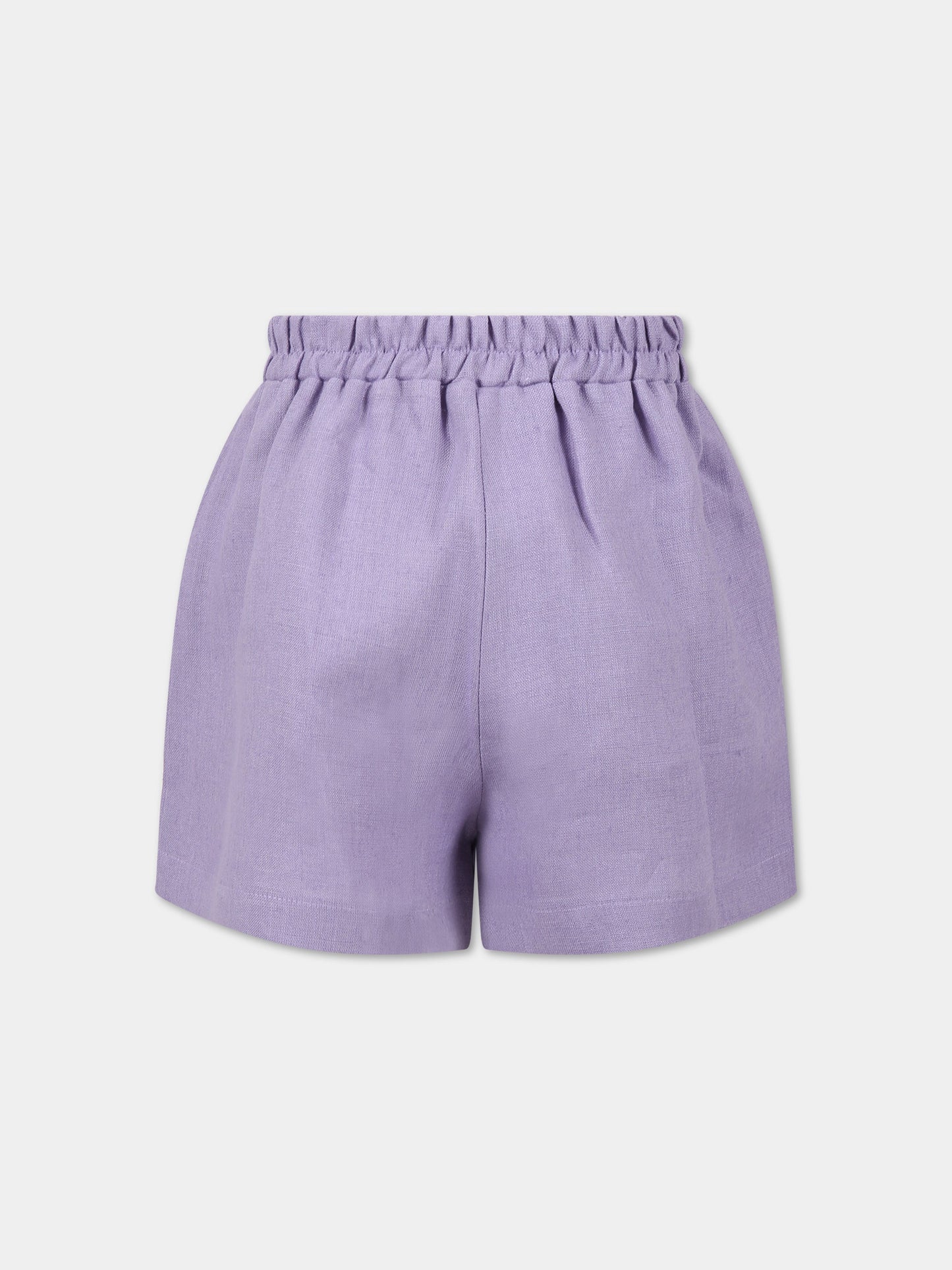 Shorts viola per bambina,Paade Mode,232170214