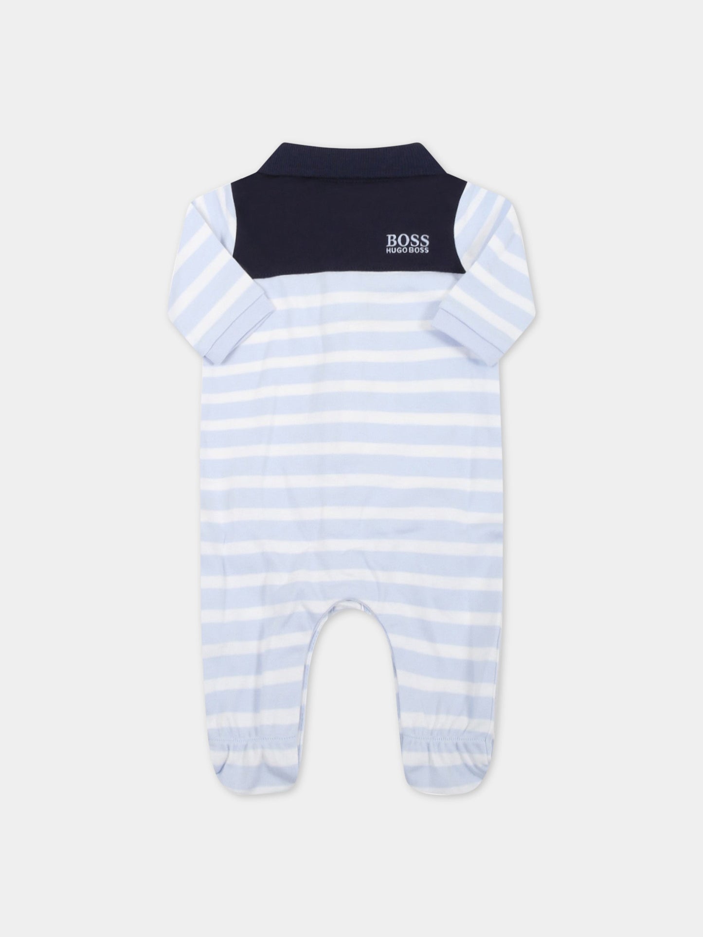 Tutina multicolor per neonato con logo,Hugo Boss,J97182 771