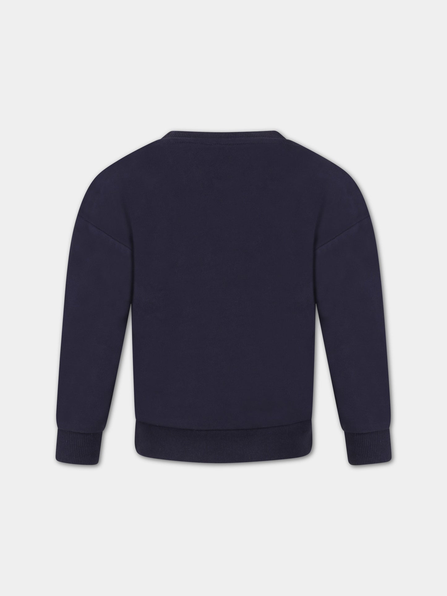 Felpa blu per bambina con logo,Little Marc Jacobs,W15573 84E