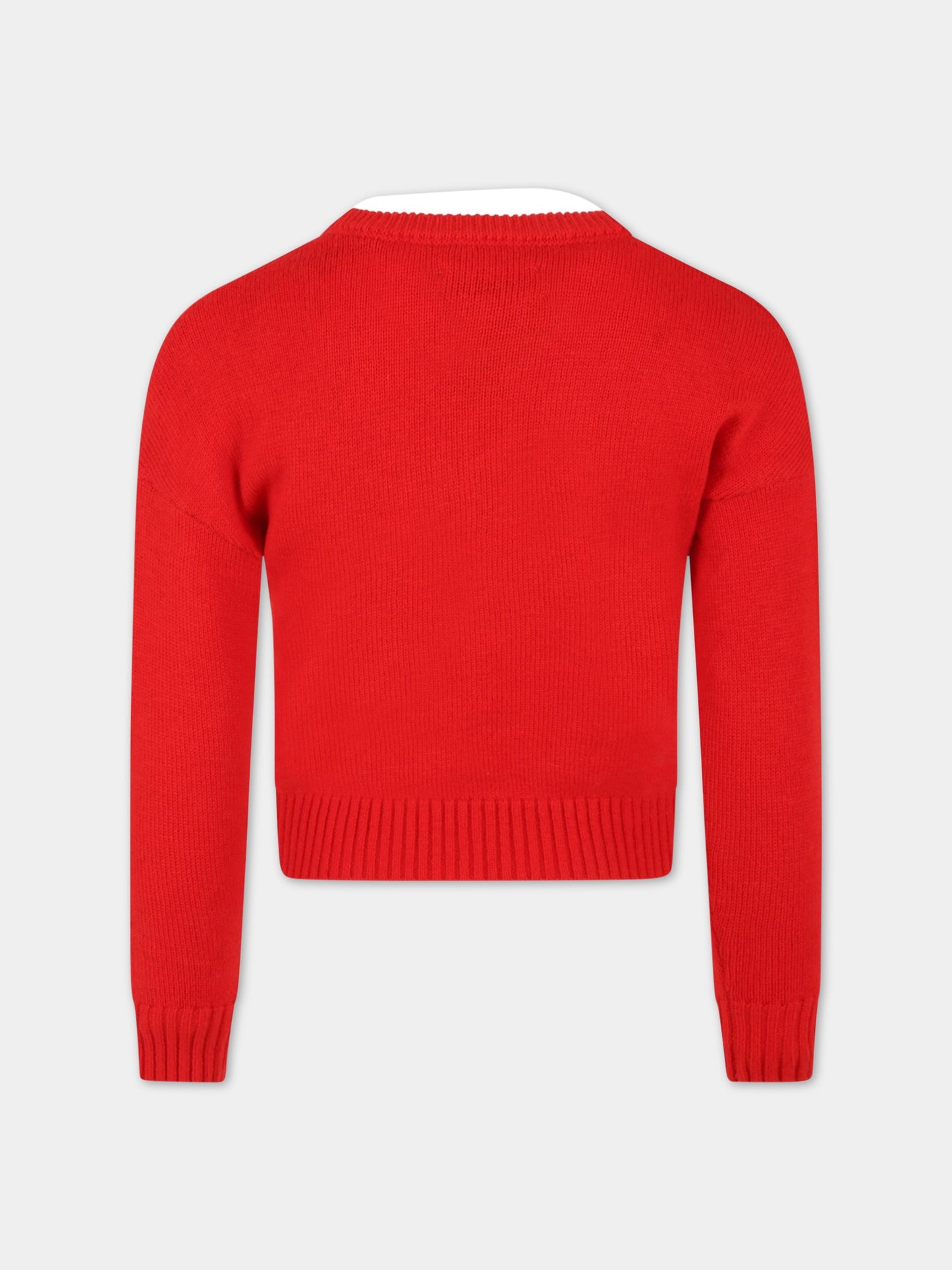 Maglione rosso per bambino con scritta,Zadig & Voltaire Kids,X15290 991