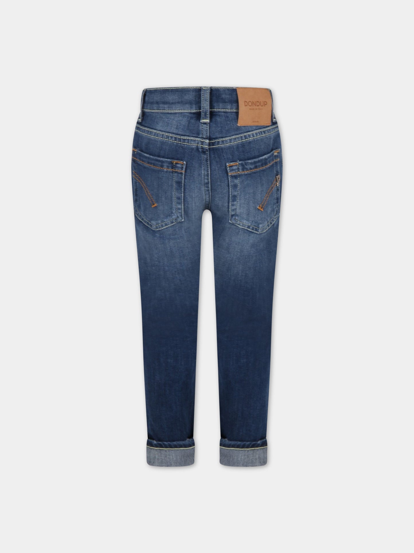 Jeans blu Up & Down per bambino con finti strappi,Dondup Kids,DFPA106 YD027 4020