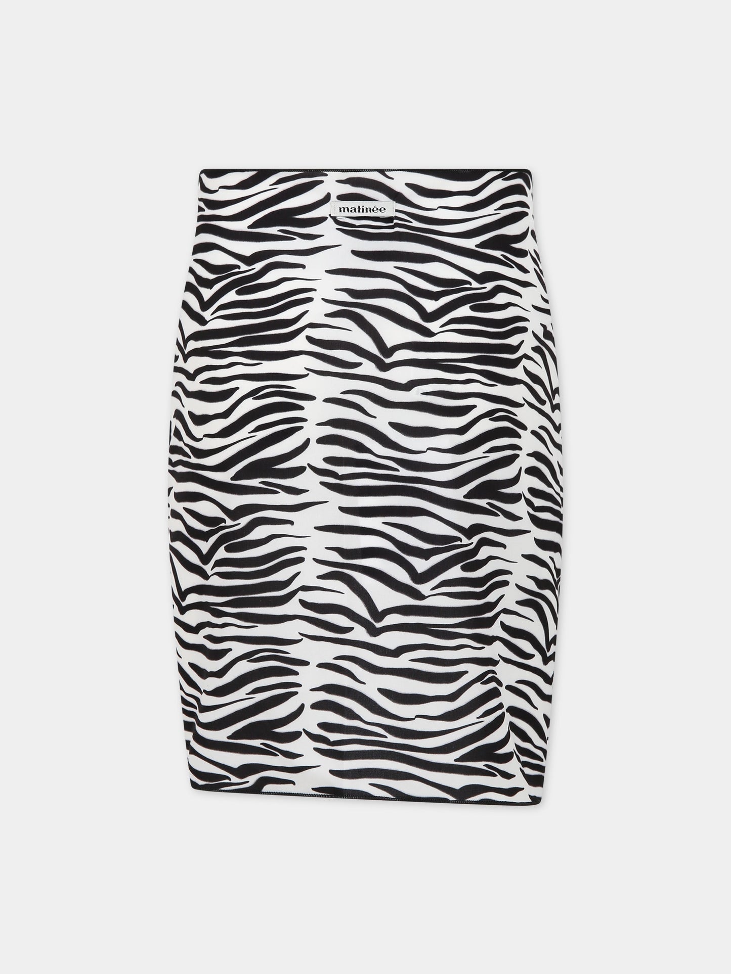 Pareo bianco per bambina con logo,Matineè,CC4026 PETITE ANNETTE ZEBRA