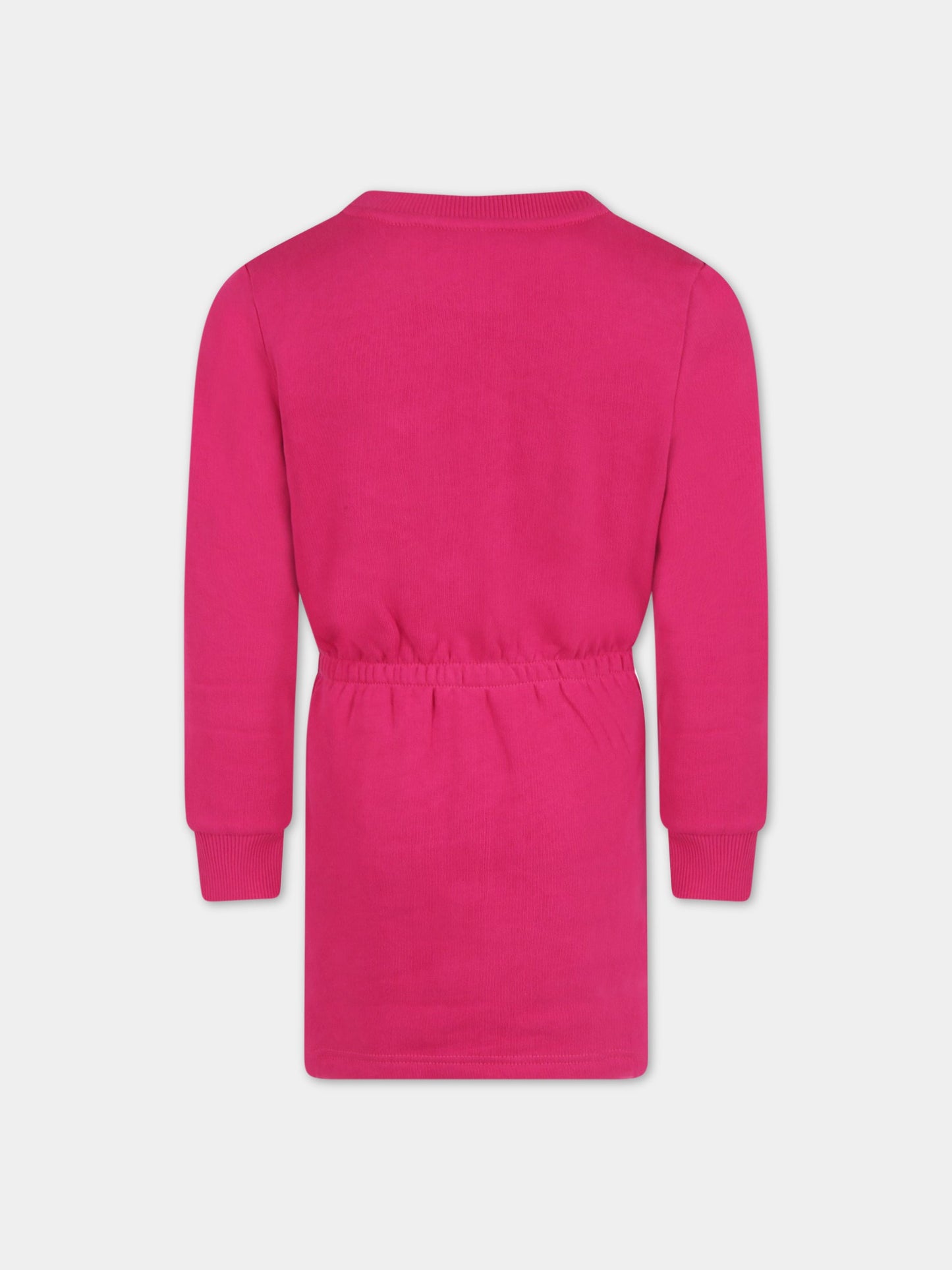 Vestito fucsia per bambina con logo,Lanvin Petite,N12047 490