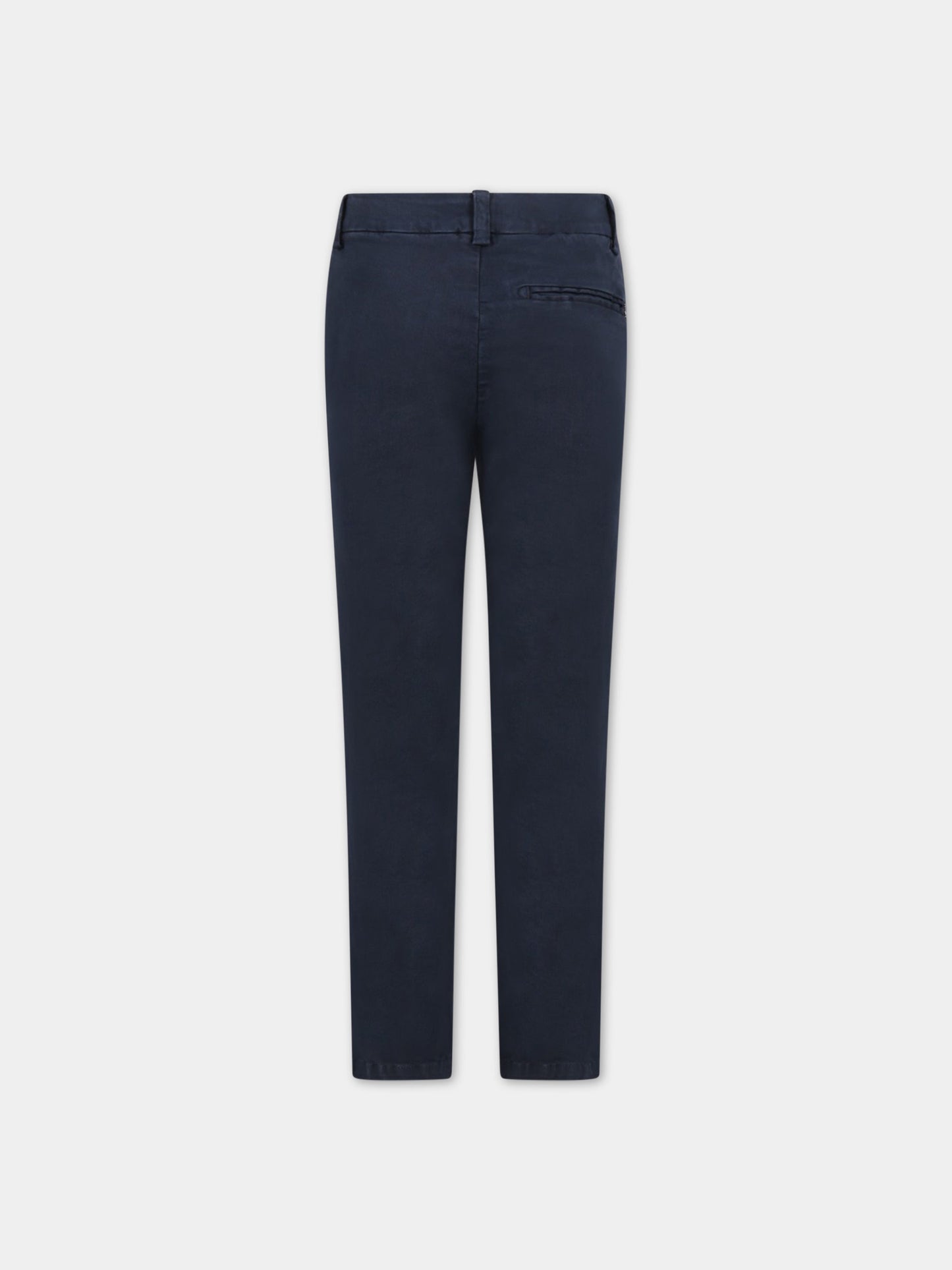 Pantloni blu per bambino con logo,Dondup Kids,DMPA213 KD001 4001