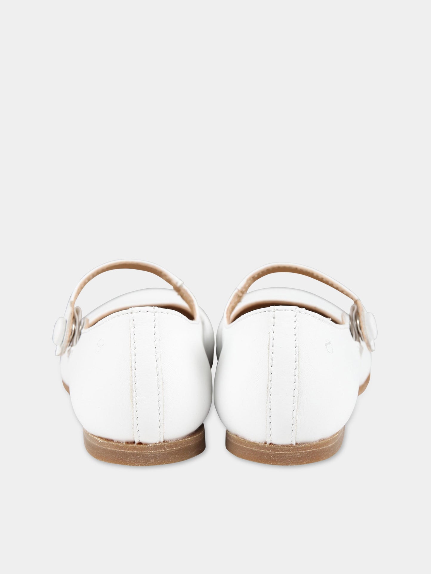 Ballerine bianche per bambina,Gallucci Kids,T00101AM111100