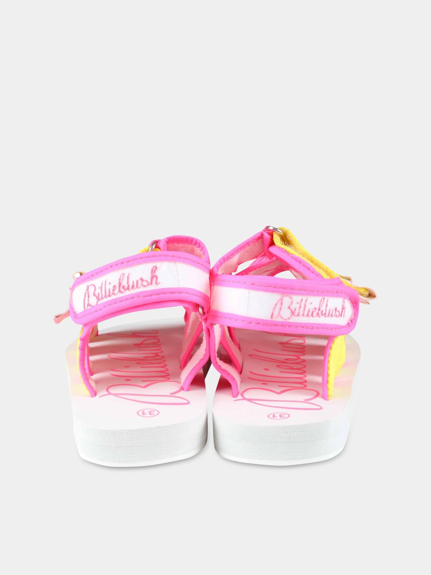 Sandali multicolor per bambina con logo,Billieblush,U19293 47T