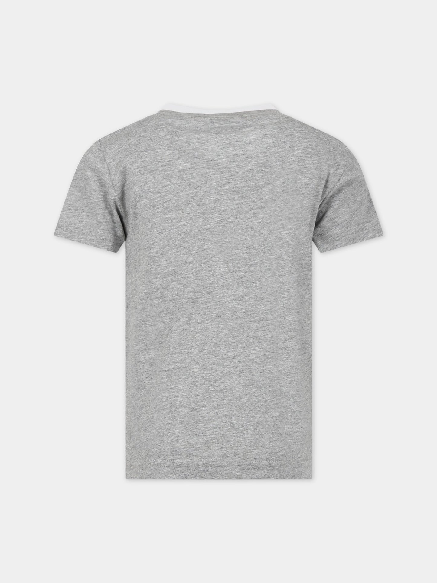 T-shirt grigia per bambino con logo,Levi's Kids,8E8568 C87