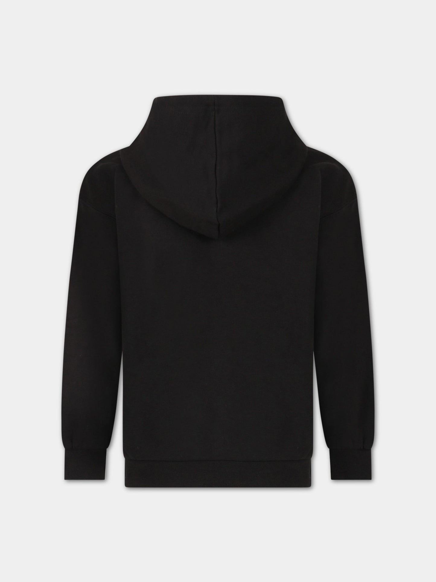 Felpa nera per bambino con logo,Puma,670123 01