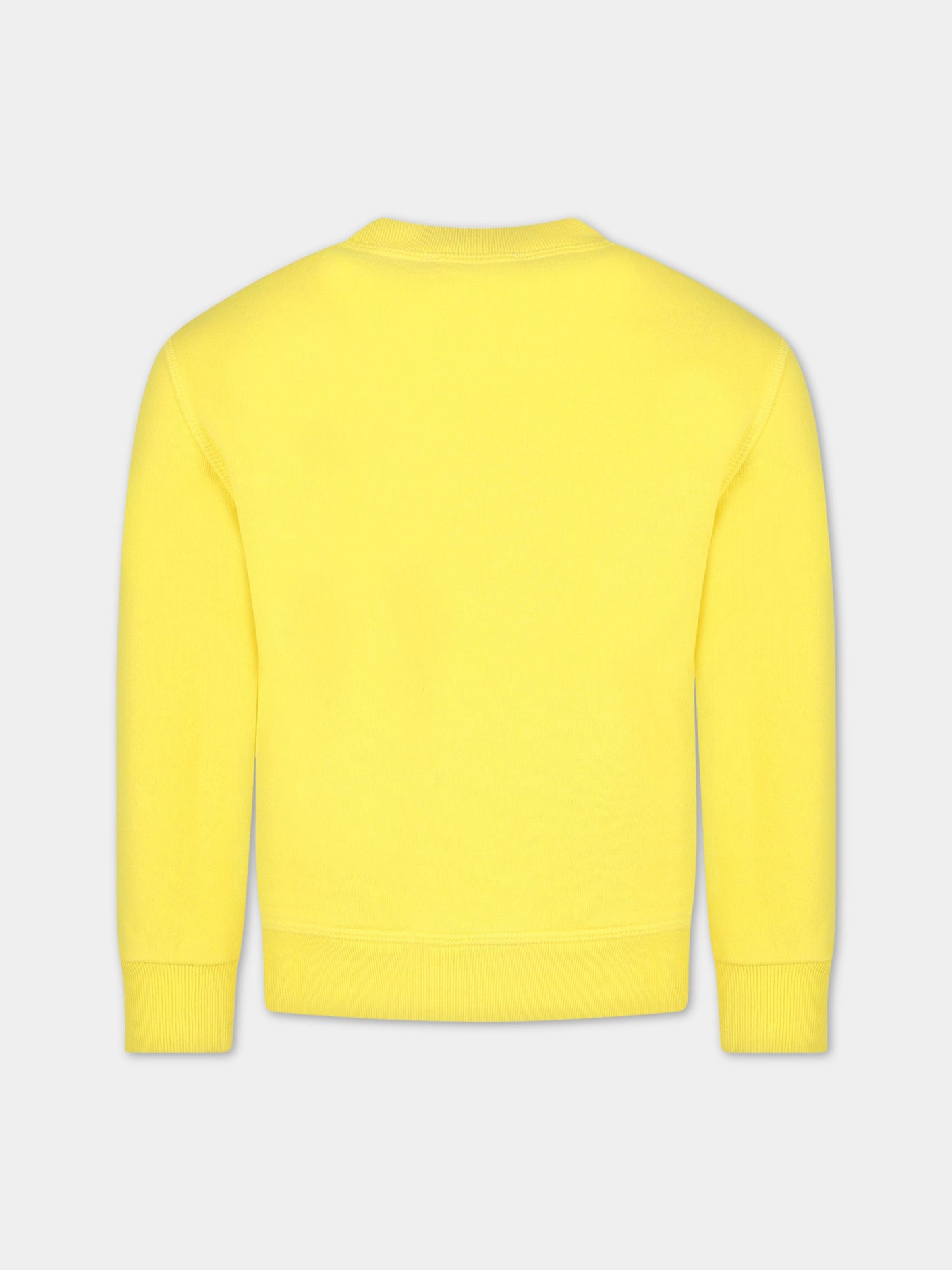 Felpa gialla per bambino con logo,Dsquared2,DQ0208 D002Y DQ205