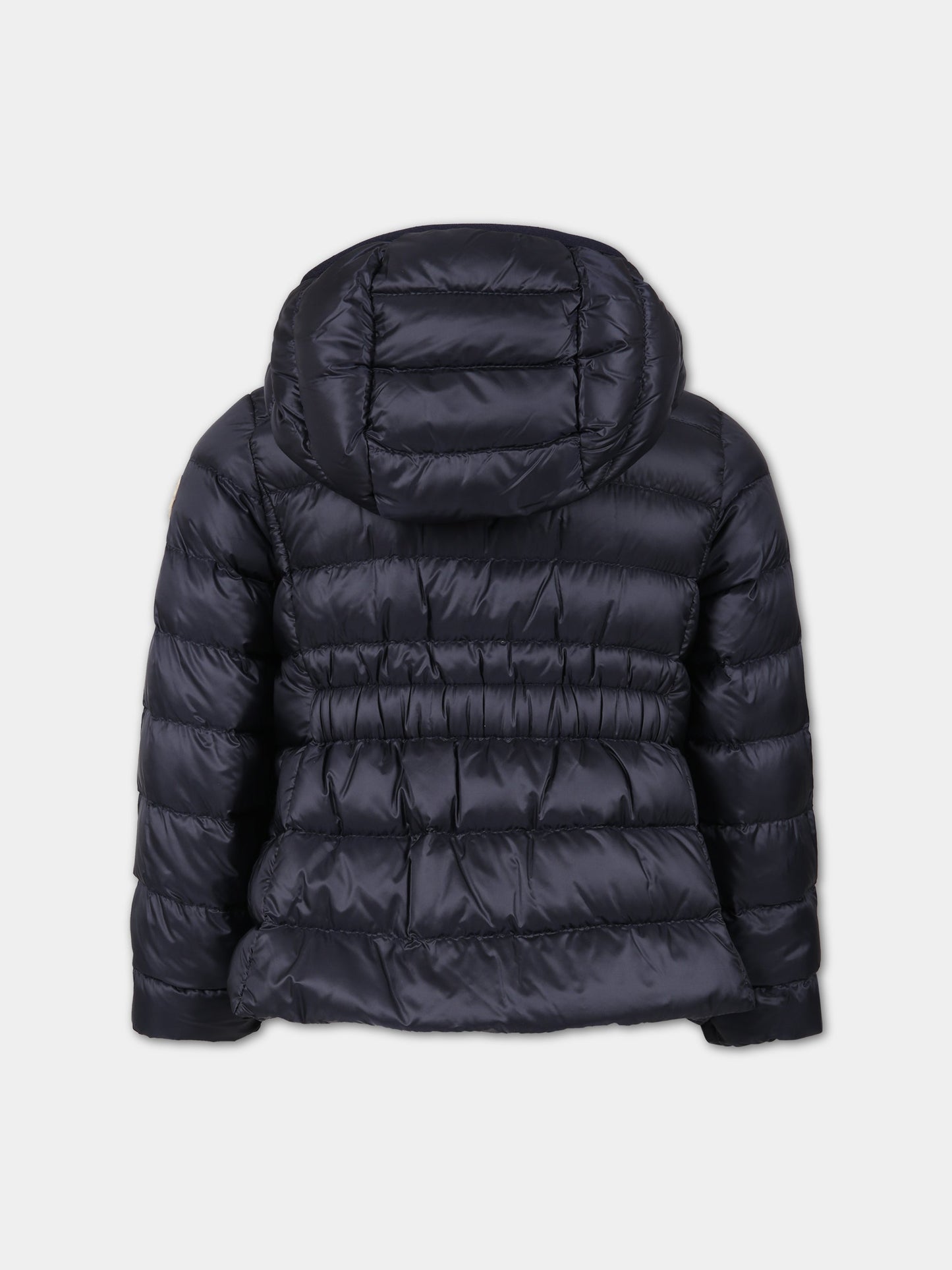 Piumino Liset blu per bambina con patch logato,Moncler Kids,954 1A00102 53048 778