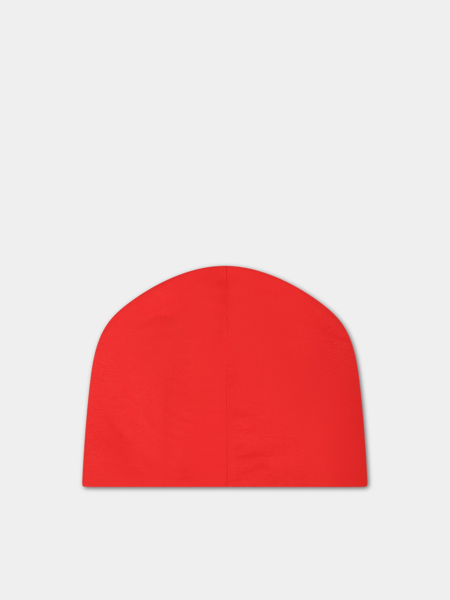 Berretto rosso per bambini con Teddy bear e logo,Moschino Kids,HSX00Z LDA16 50109