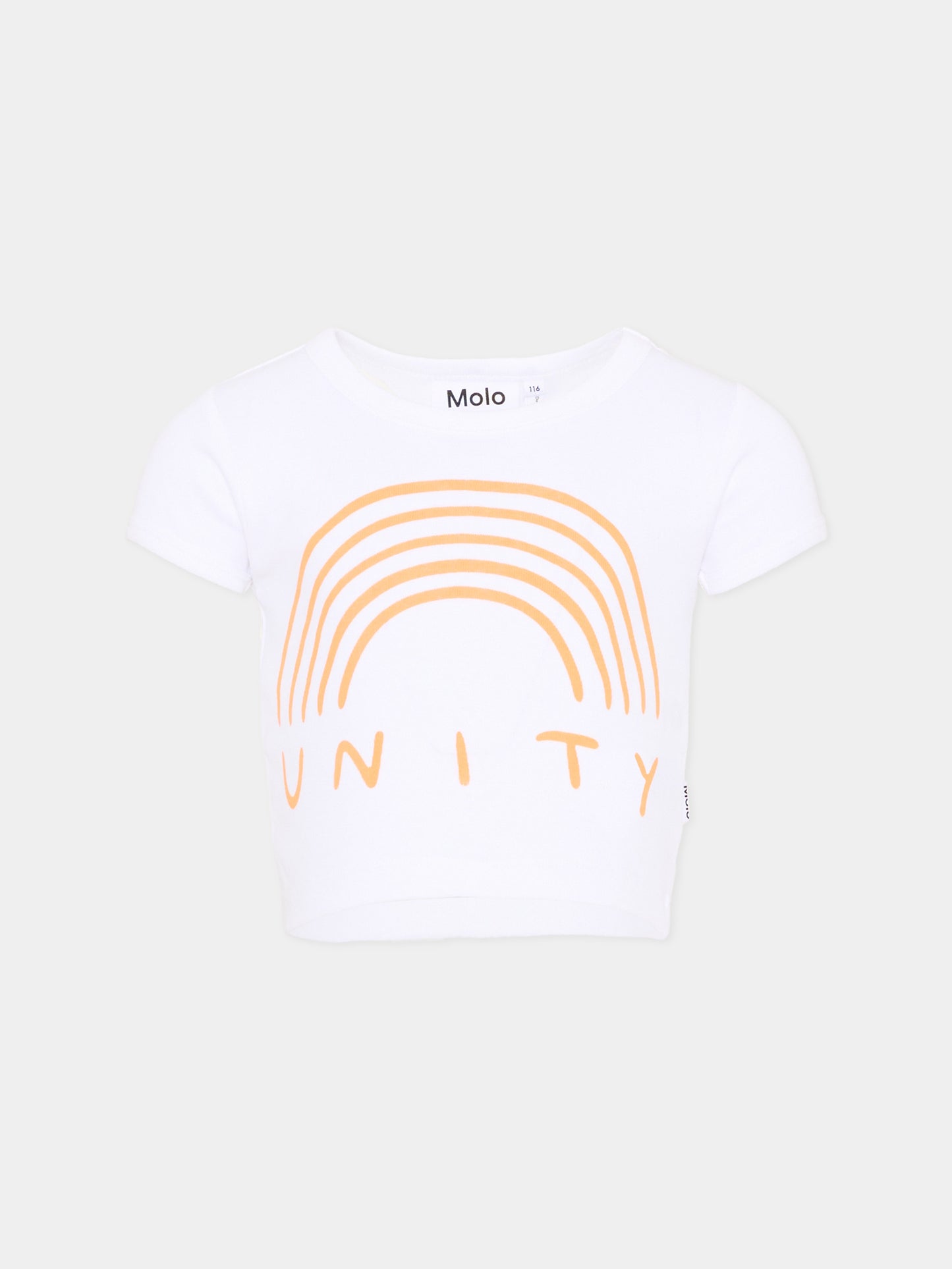 T-shirt bianca Rizzo per bambina,Molo,2S26A224 5636