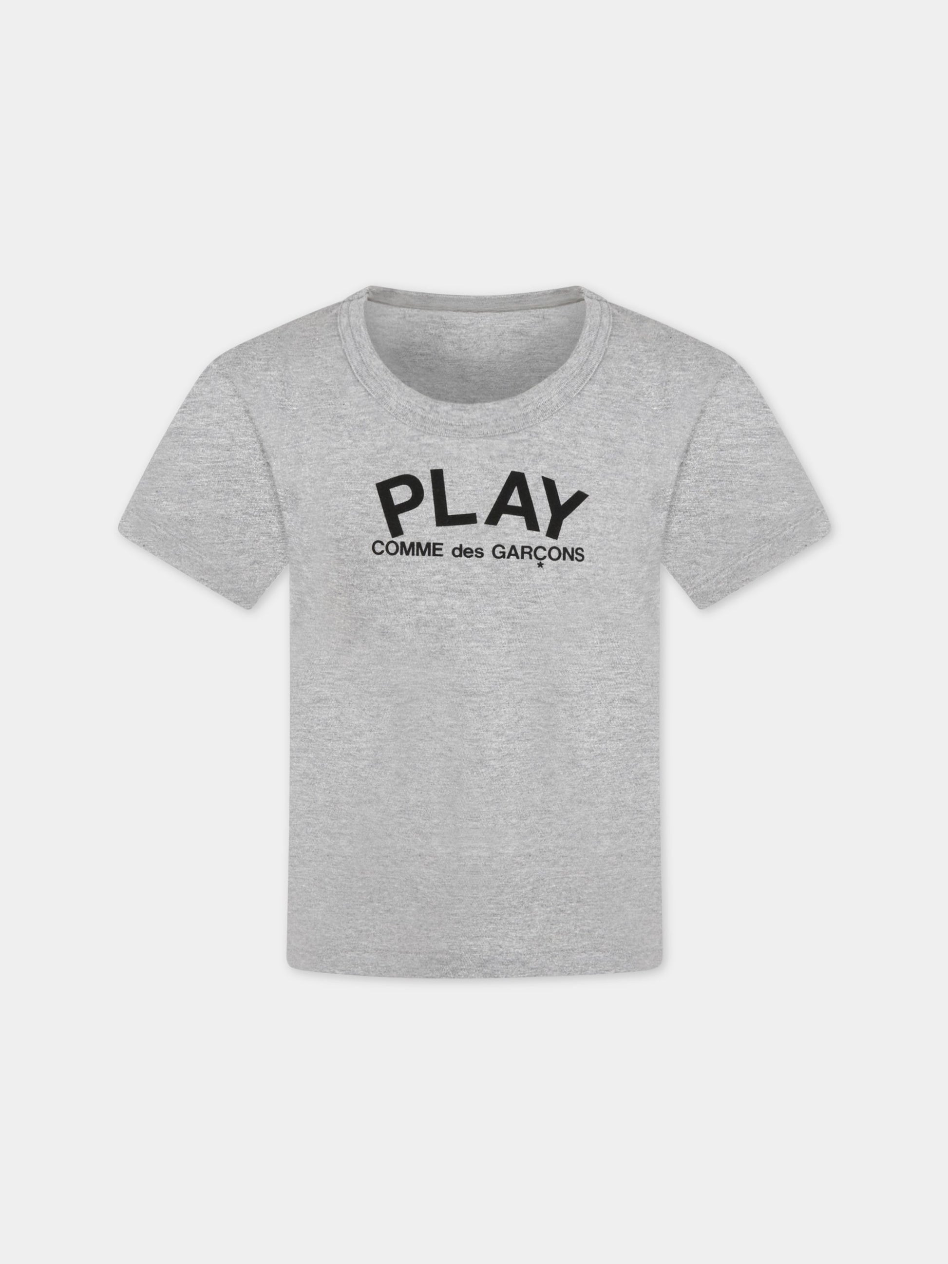 T-shirt grigia per bambini,Comme Des Garçons Play Kids,T571 P1T571
