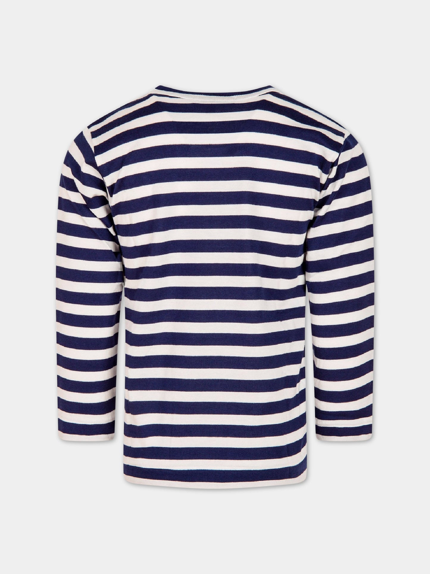 T-shirt rigata per bambini con logo,Comme Des Garçons Play Kids,AZ-T509 P1T509