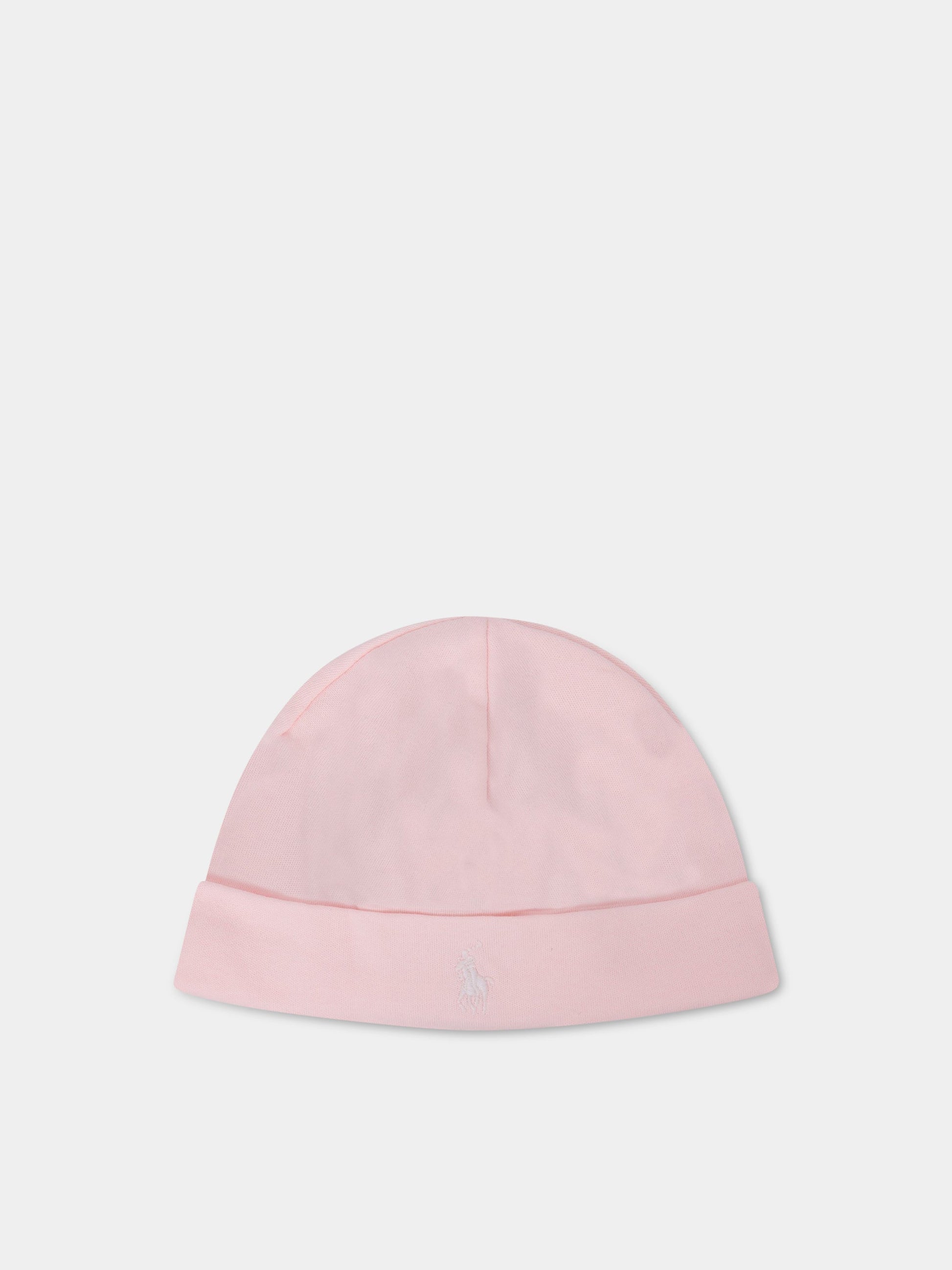 Cappello rosa con logo,Ralph Lauren Kids,552454002