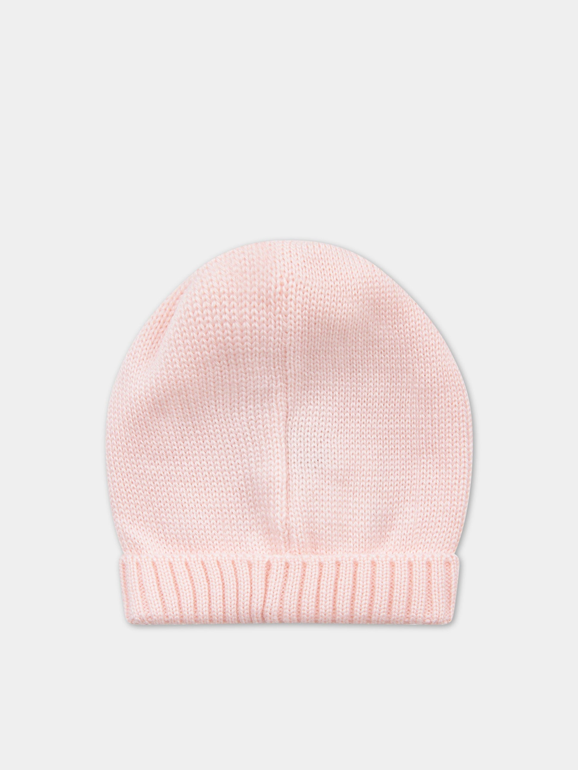 Cappello rosa per neonata con risvolto,Little Bear,8123 ROSA