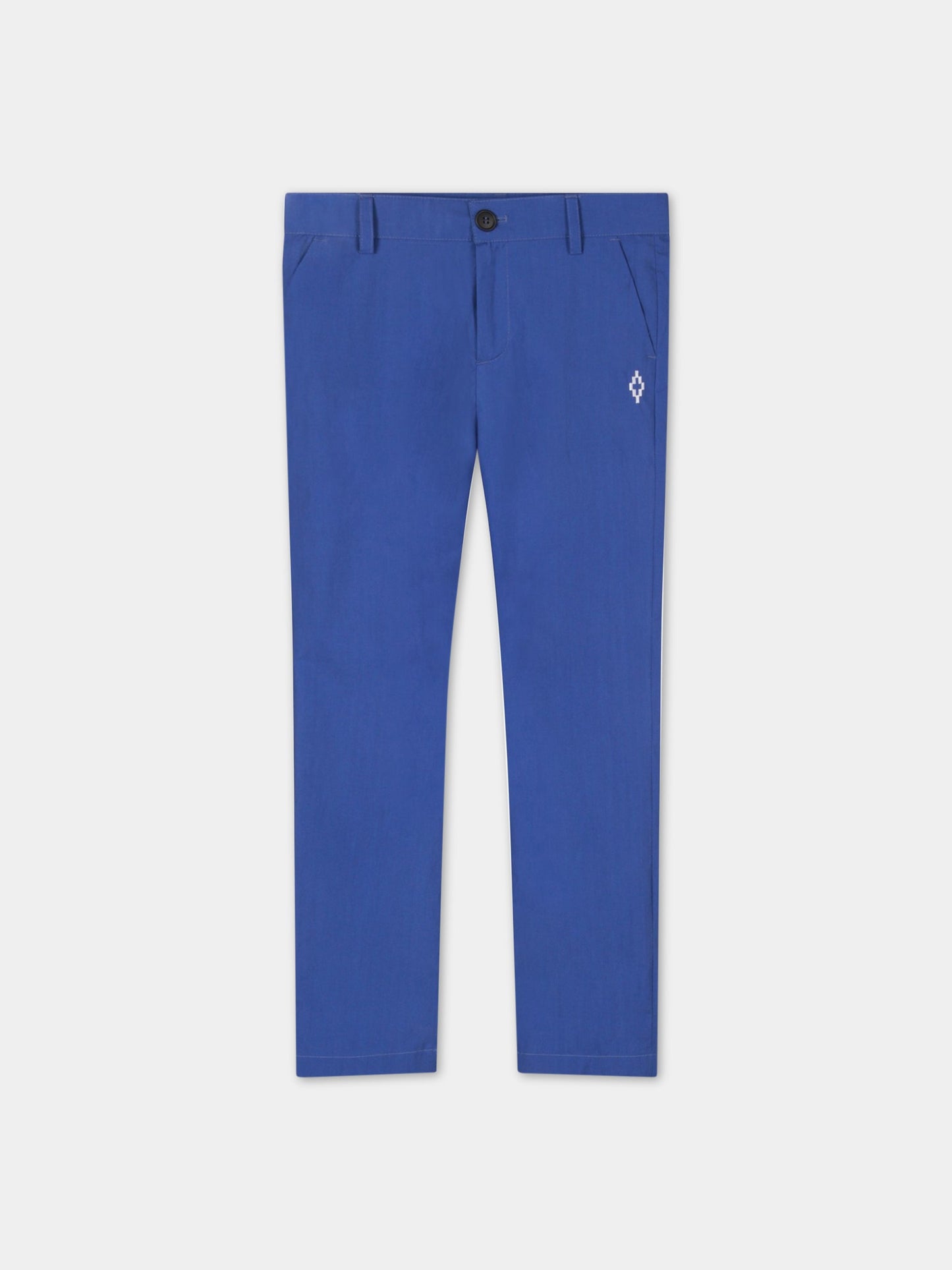 Pantaloni blu royal per bambino,Marcelo Burlon Kids,BMB 3091 5000 B030