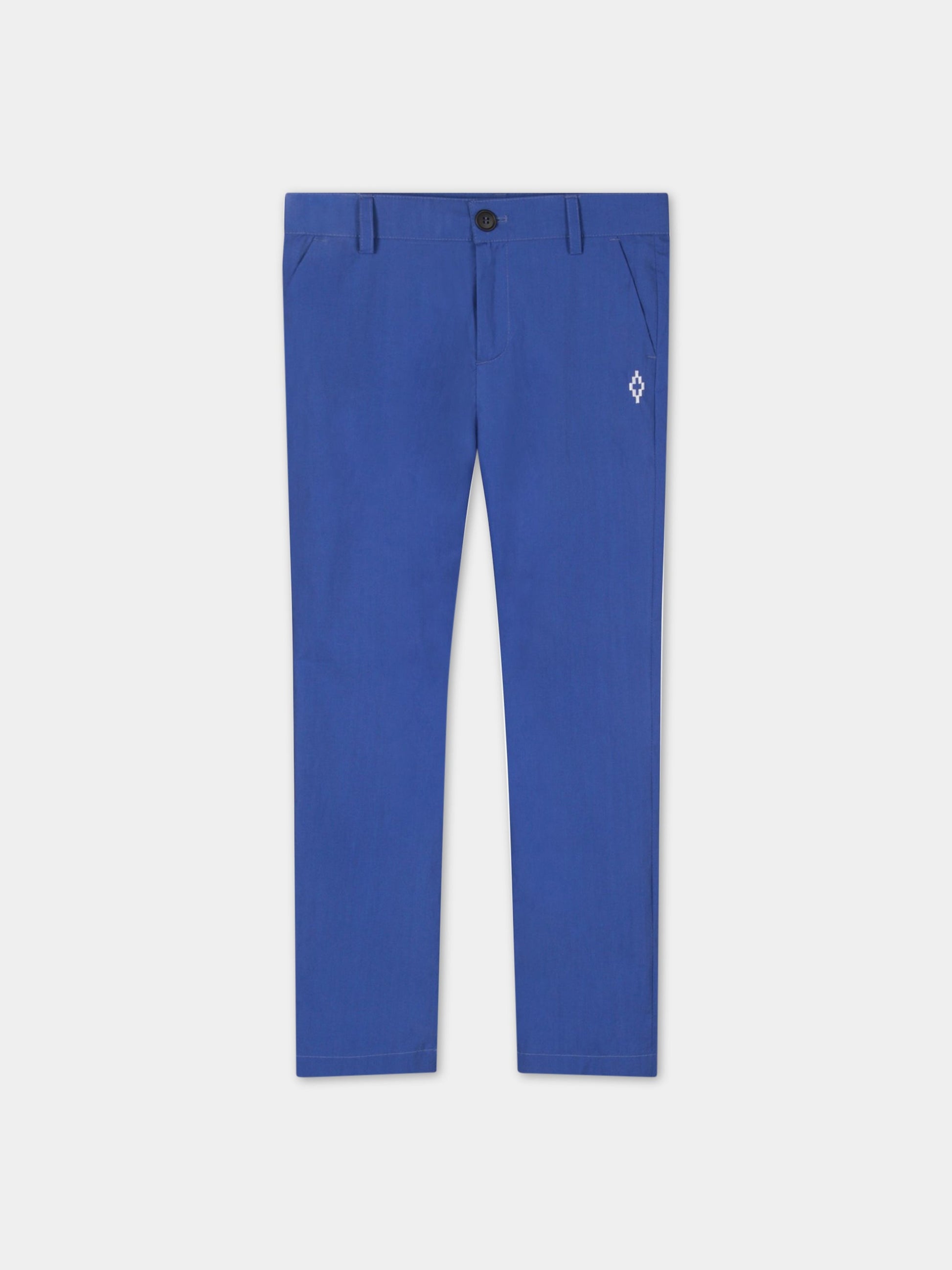 Pantaloni blu royal per bambino,Marcelo Burlon Kids,BMB 3091 5000 B030