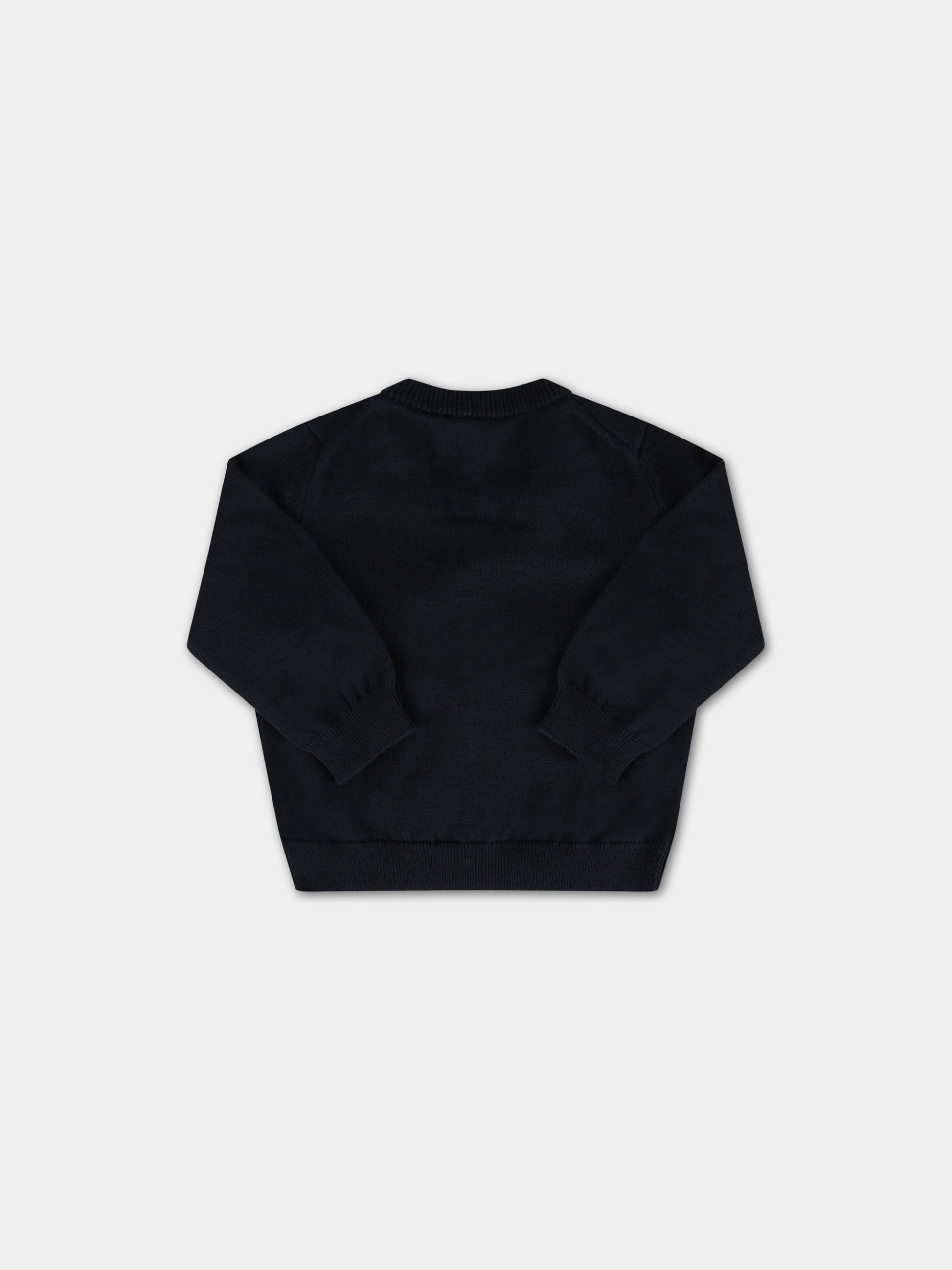 Cardigan blu per neonato,Armani Junior,8NHM90 4M16Z 0920