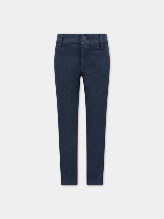 Pantalone ''Perfect'' blu per bambina con iconica D,Dondup Kids,YP303 RS0039 PTD GD W20 890