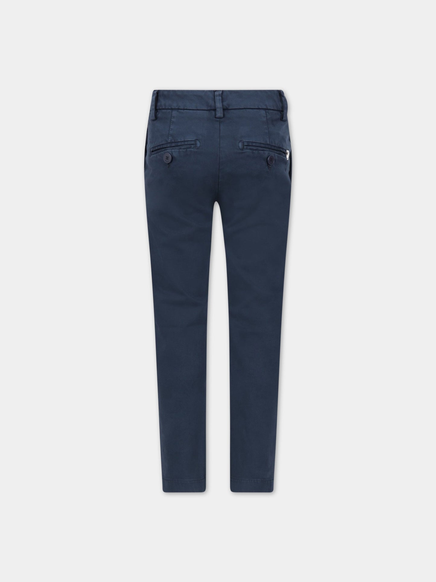 Pantalone ''Perfect'' blu per bambina con iconica D,Dondup Kids,YP303 RS0039 PTD GD W20 890