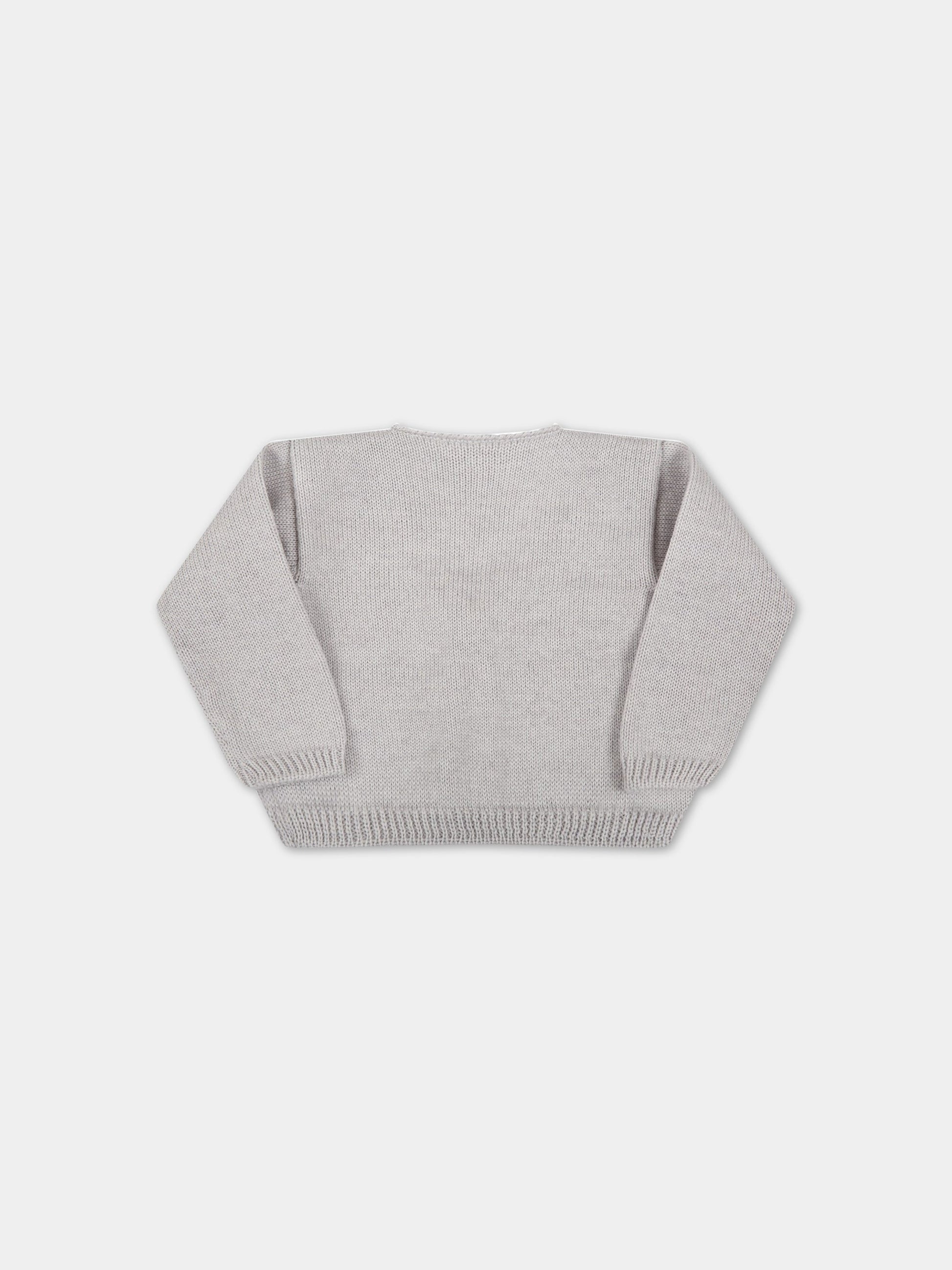 Cardigan grigio per neonati,Little Bear,1003 GRIGIO