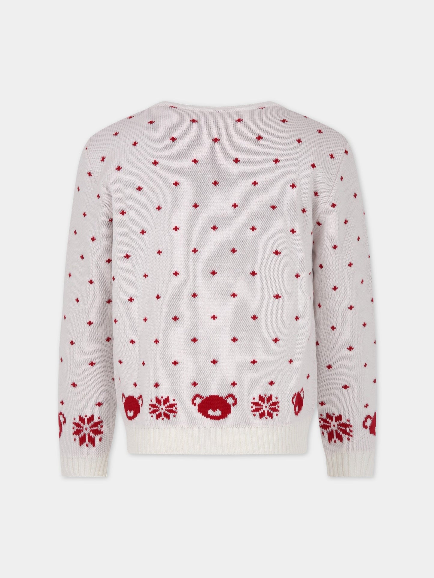 Maglione bianco per bambini,Little Bear,1191 BIANCO KIDS
