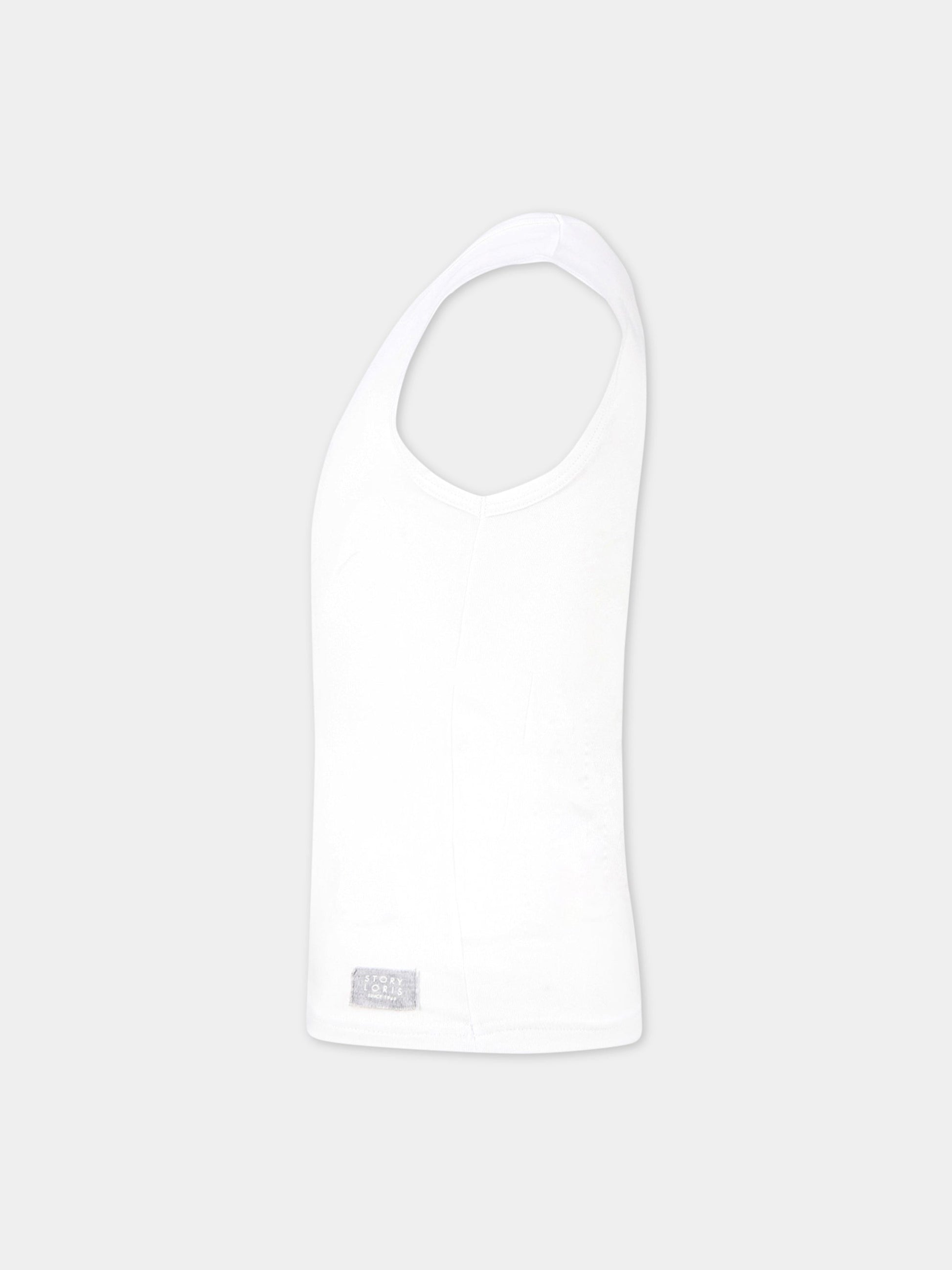 Canotta bianca per bambino,Story Loris,17404 X0